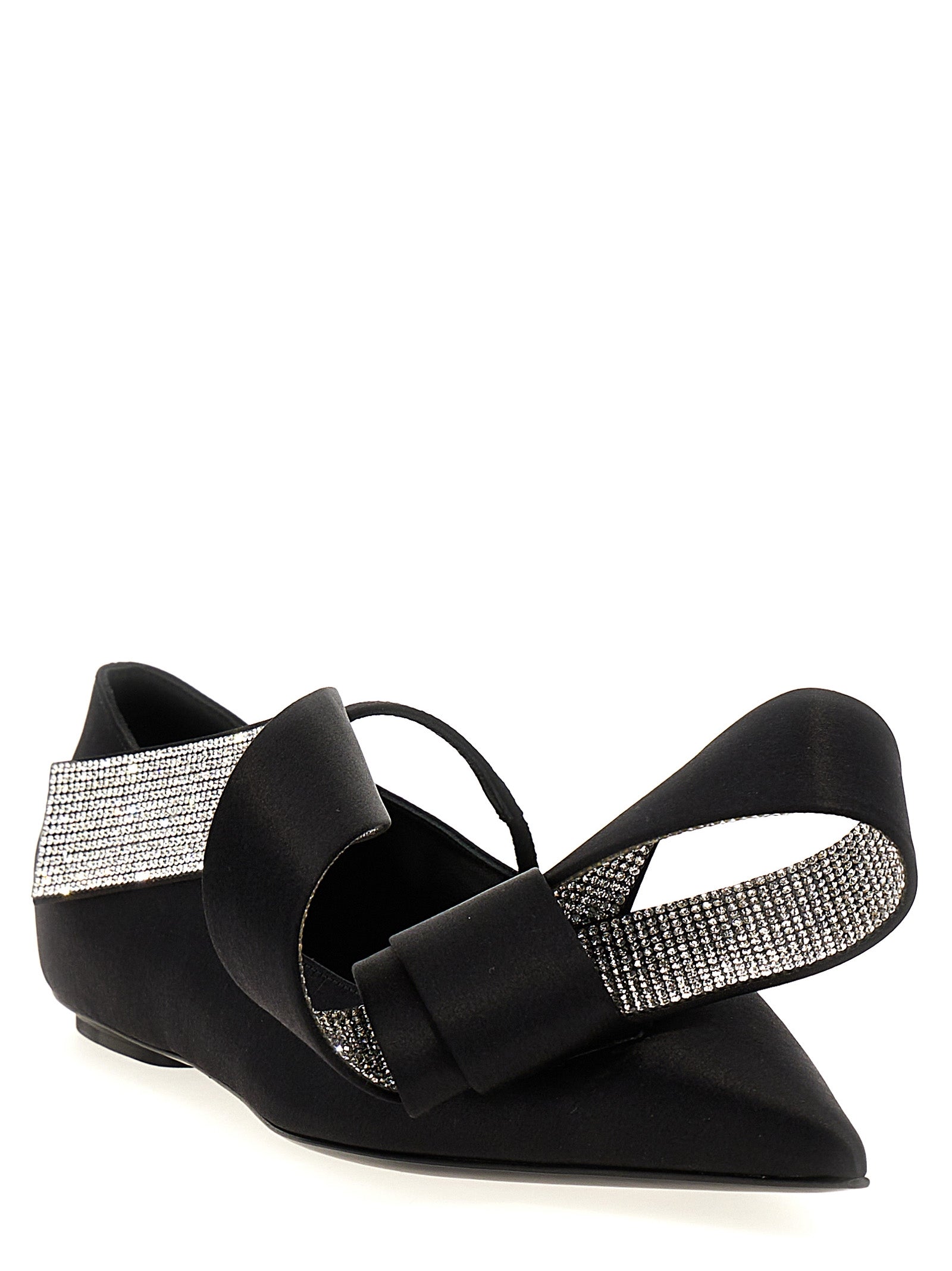 Shop Sergio Rossi Area Maquise Flat Shoes Black