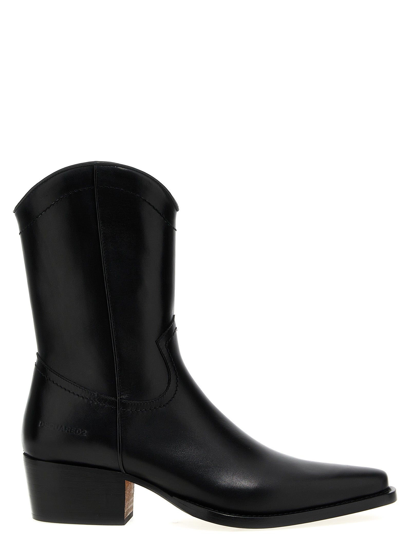 Shop Dsquared2 Cowboy Boots, Ankle Boots Black