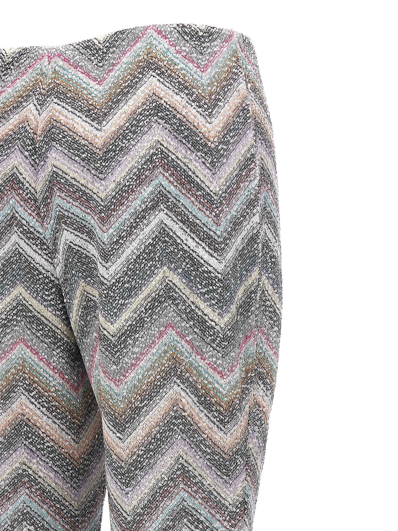 Shop Missoni Zig Zag Pants Multicolor