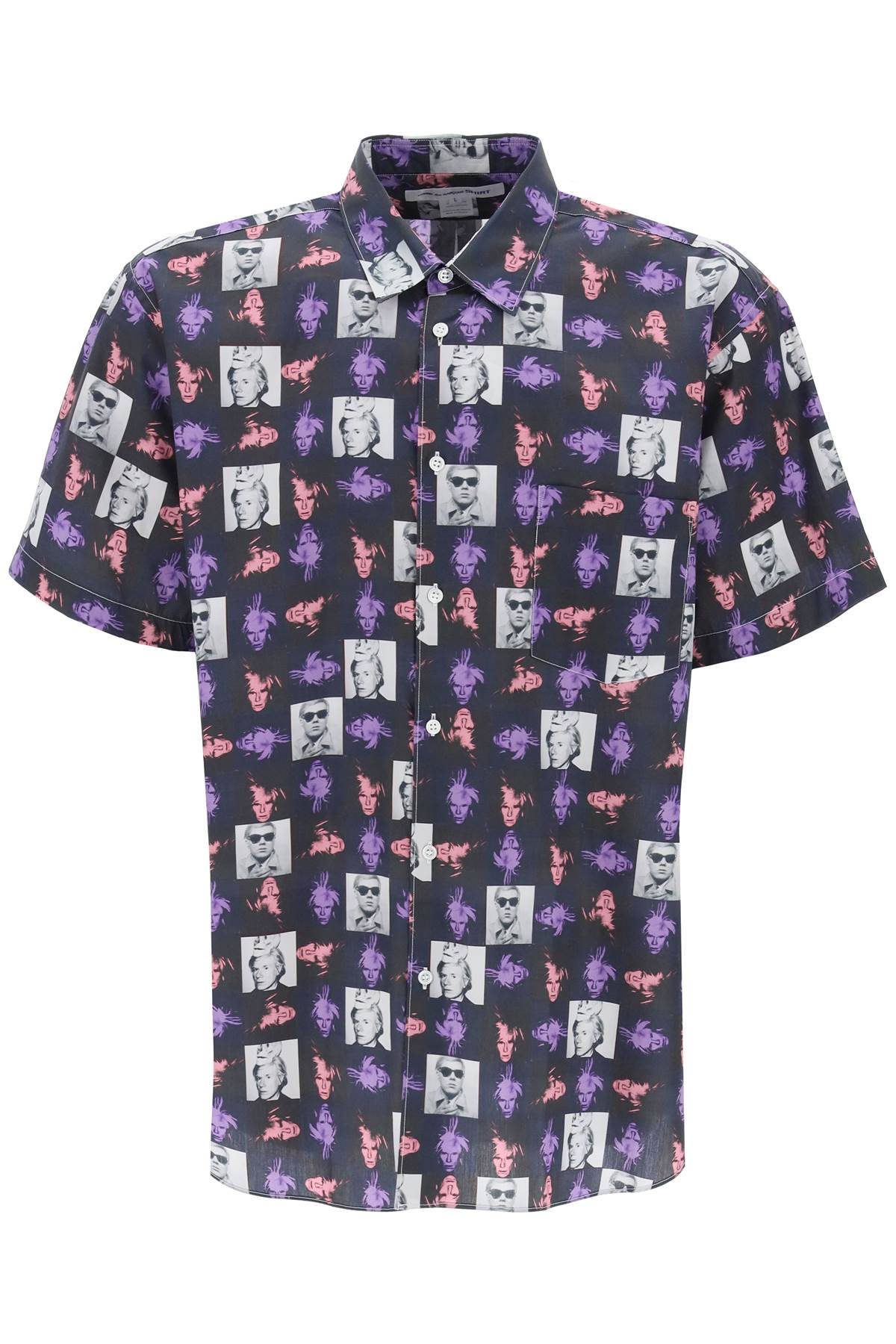 Shop Comme Des Garçons Shirt Camicia A Manica Corta Con Stampa Andy Warhol