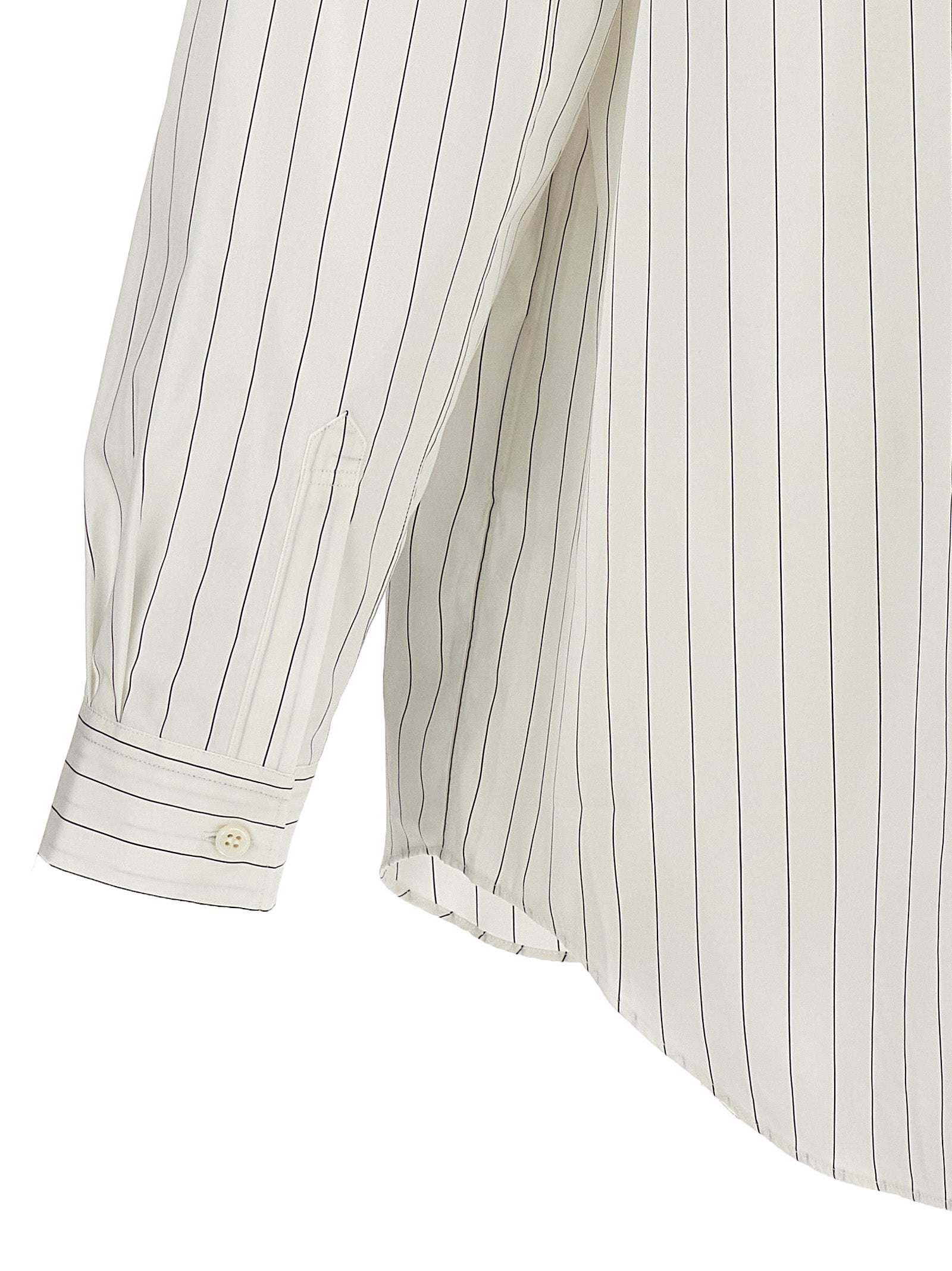 Shop Comme Des Garçons Shirt Striped Shirt Shirt, Blouse White/black
