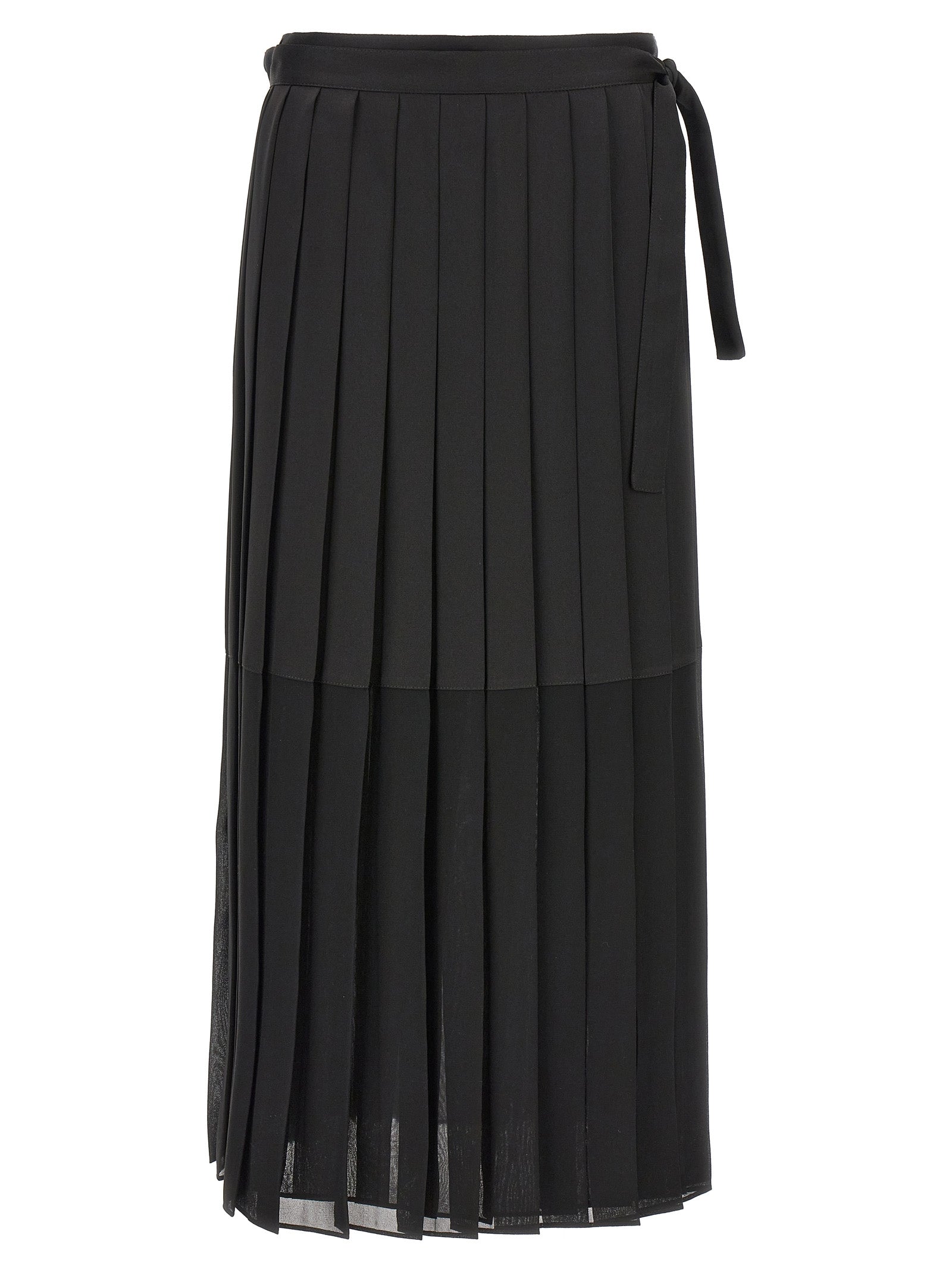 Fabiana Filippi Pleated Skirt In Black