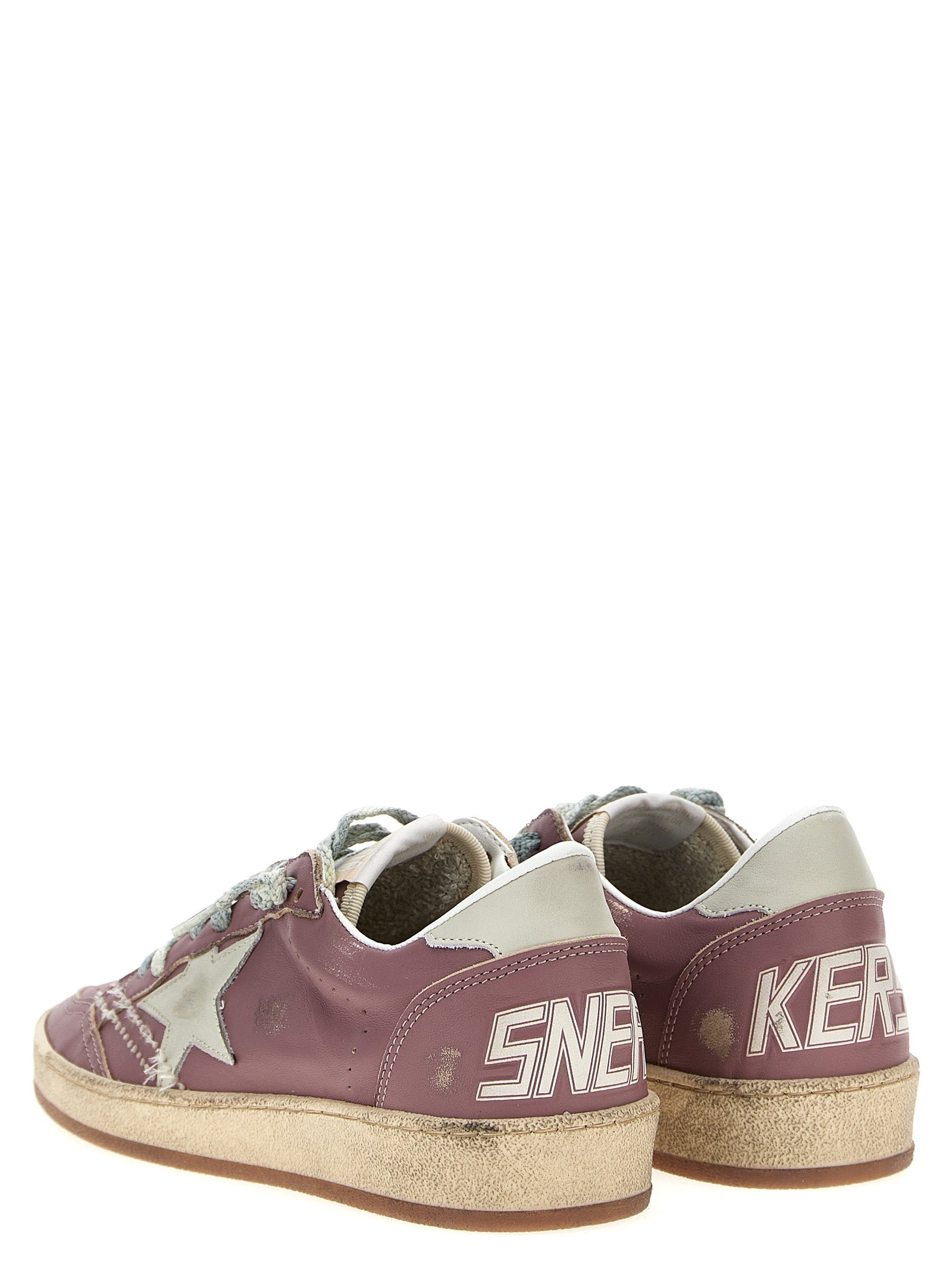 Shop Golden Goose Ballstar Sneakers Pink