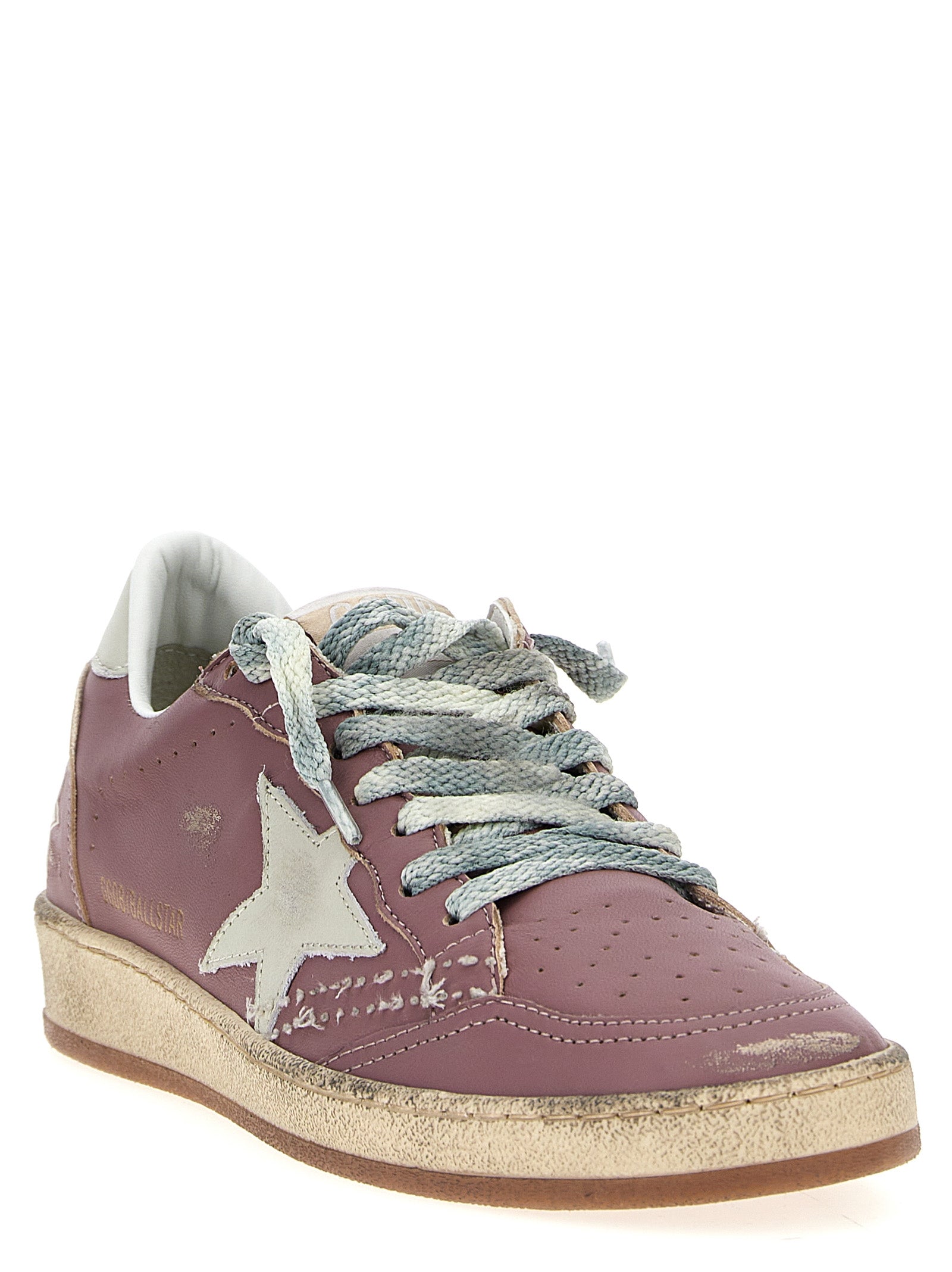 Shop Golden Goose Ballstar Sneakers Pink