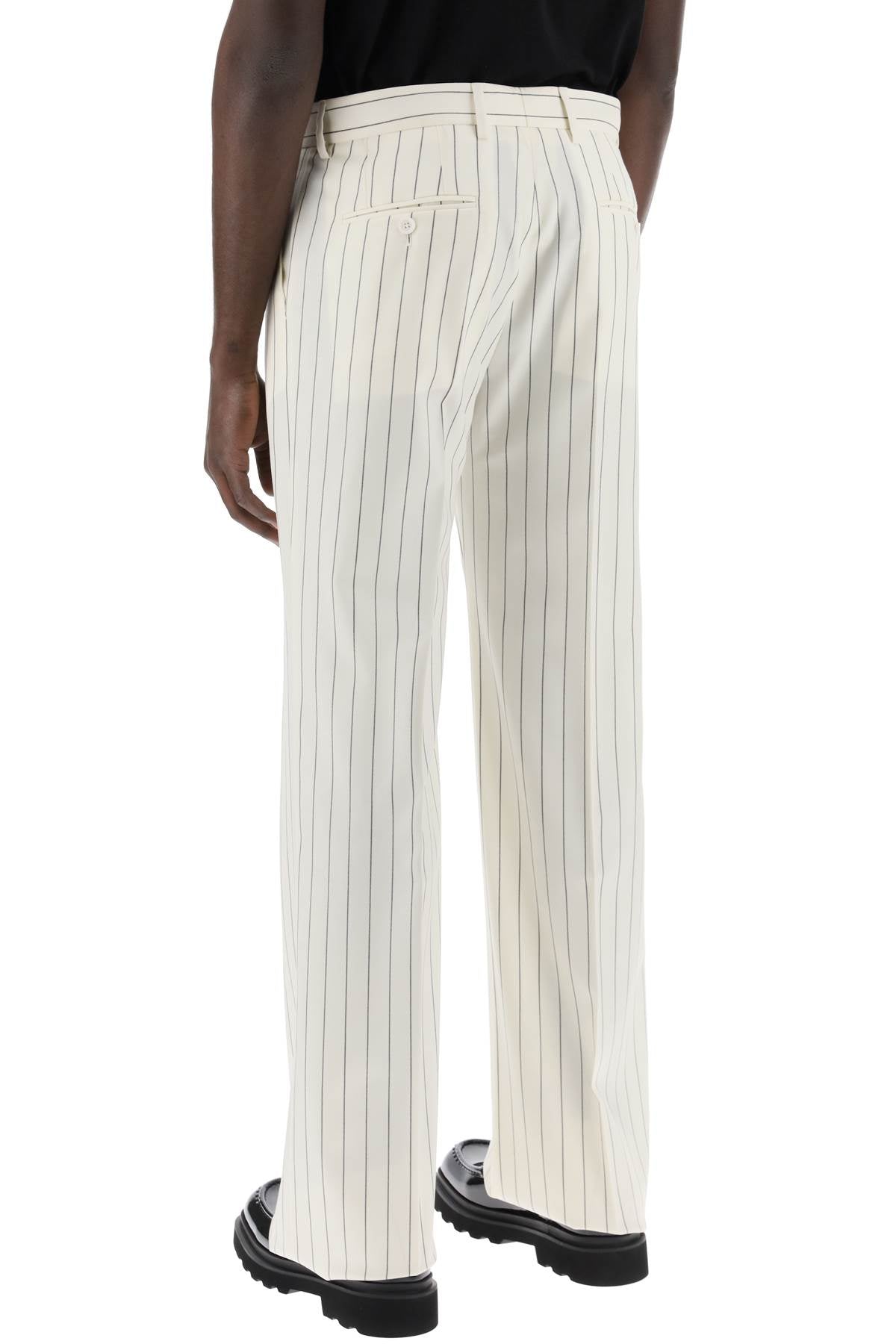 Shop Dolce & Gabbana Pantaloni Sartoriali Gessati