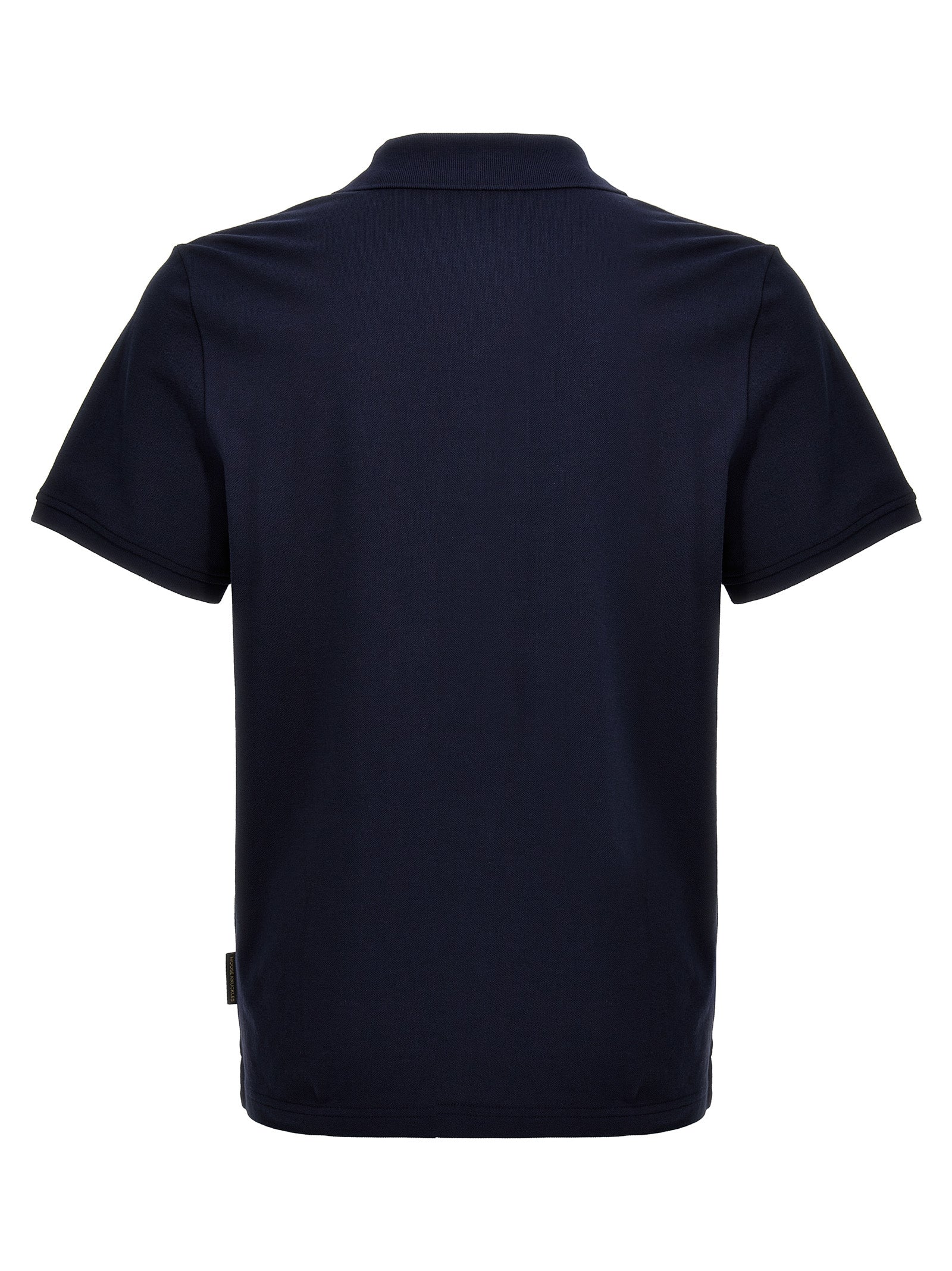 Shop Moose Knuckles Logo  Shirt Polo Blue
