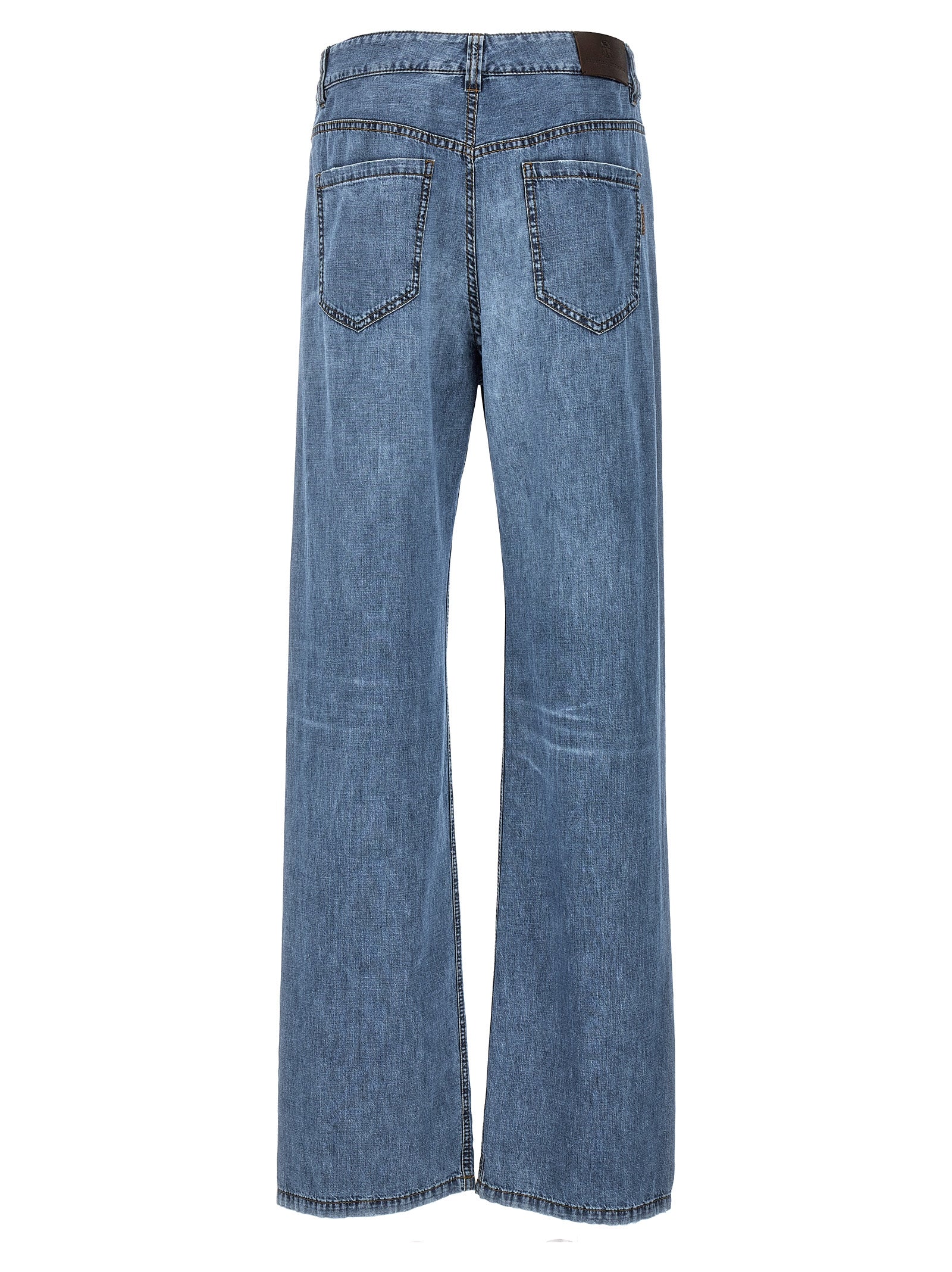 Shop Brunello Cucinelli Denim Jeans Blue