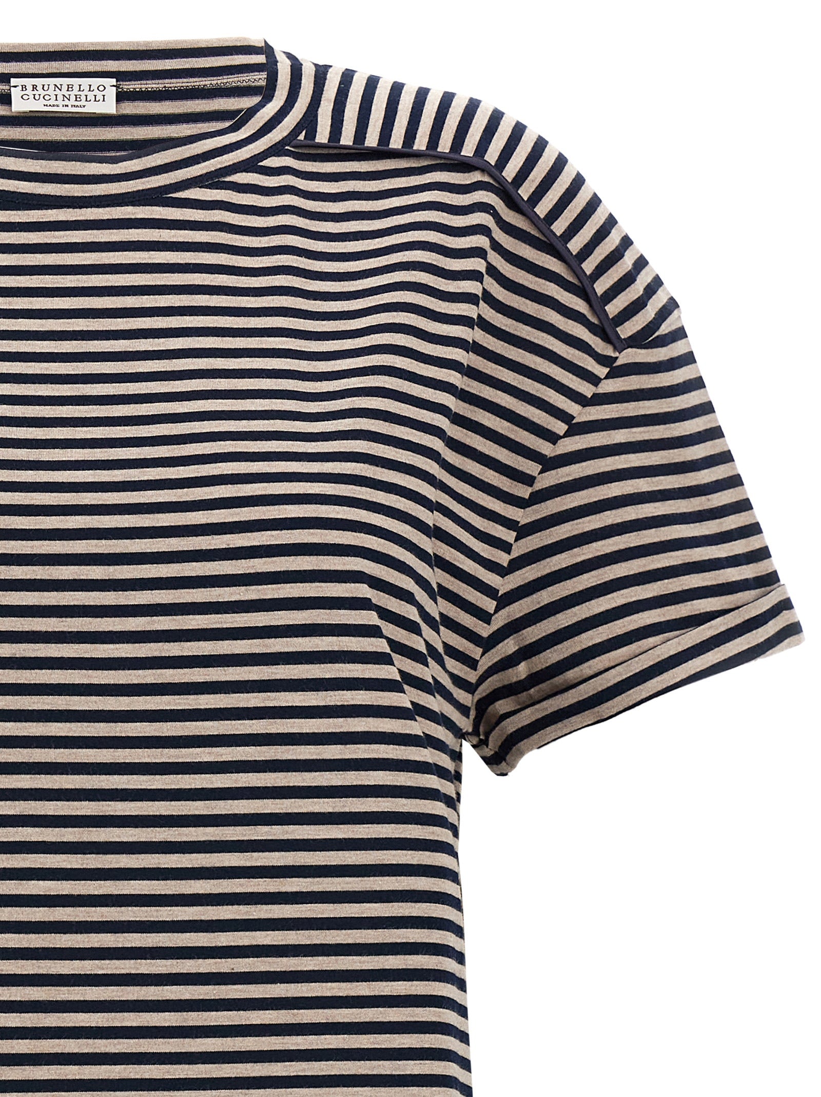 Shop Brunello Cucinelli Striped T-shirt Multicolor
