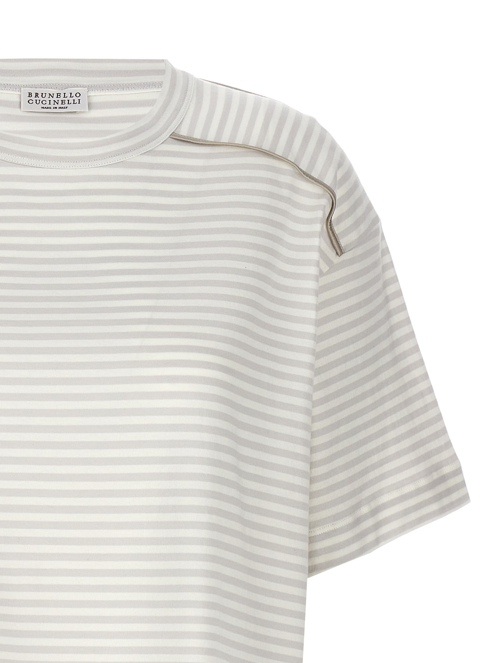 Shop Brunello Cucinelli Striped T-shirt Multicolor
