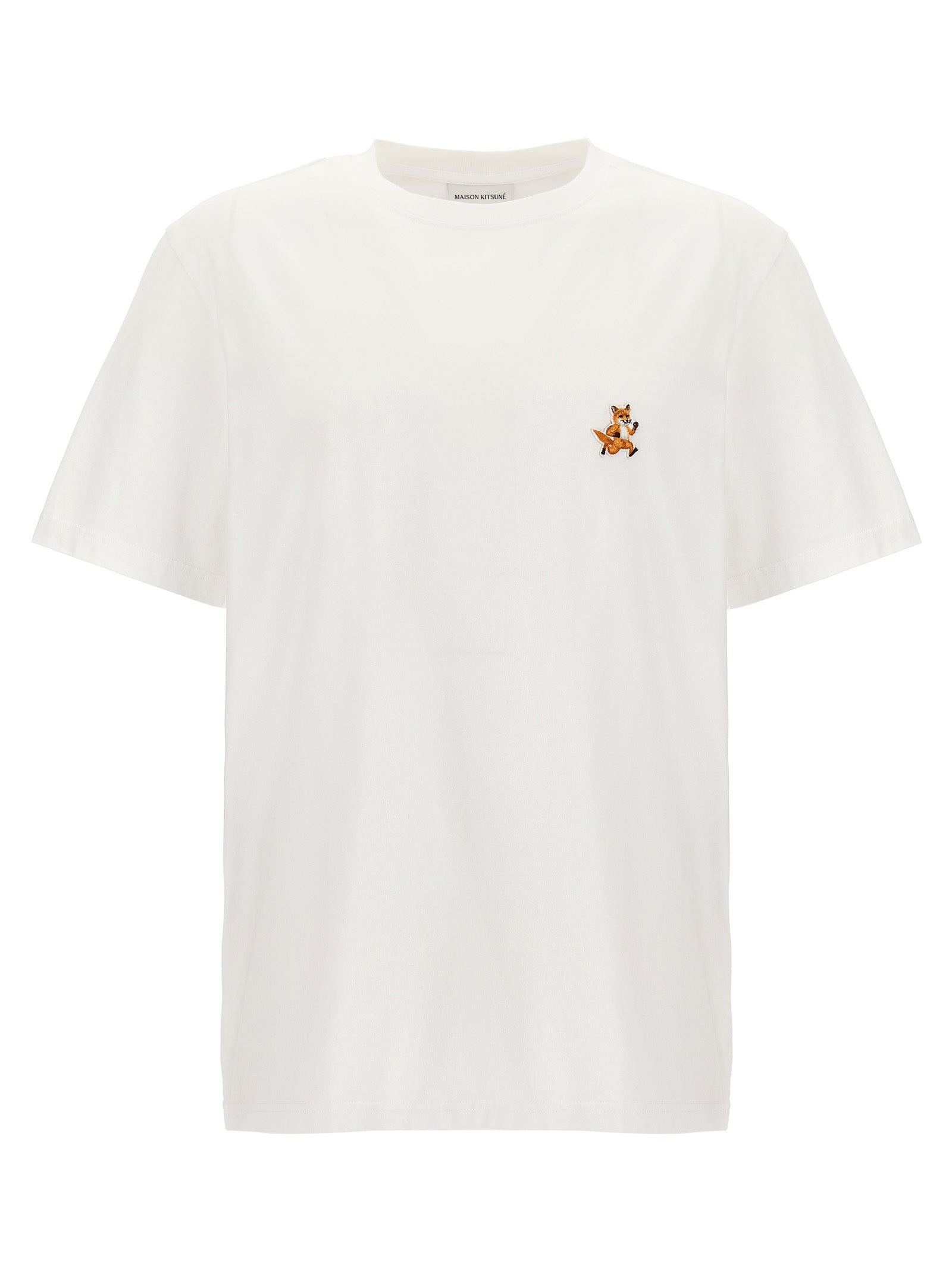 Shop Maison Kitsuné Speedy Fox Patch T-shirt White