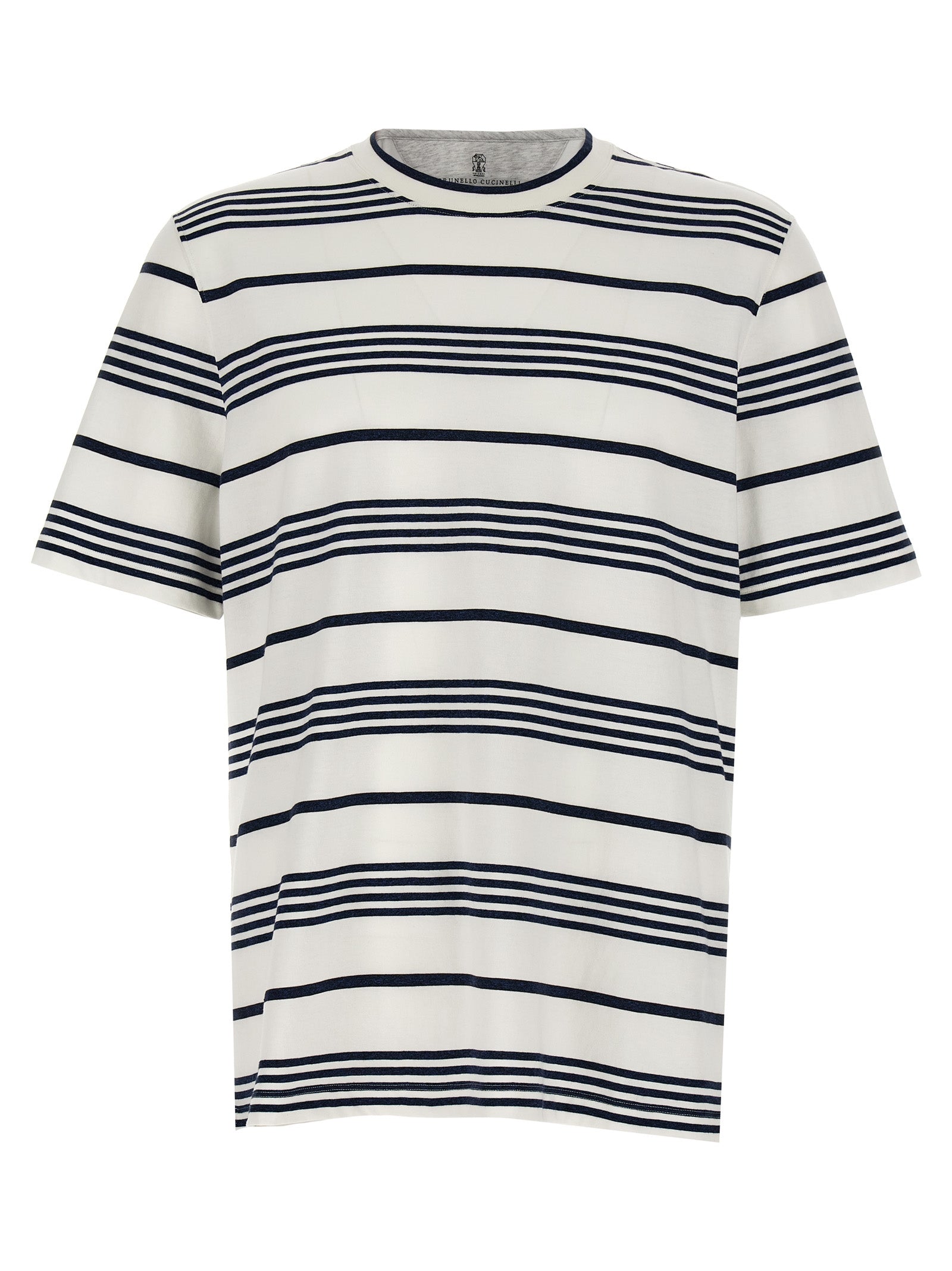 Shop Brunello Cucinelli Striped T-shirt Multicolor