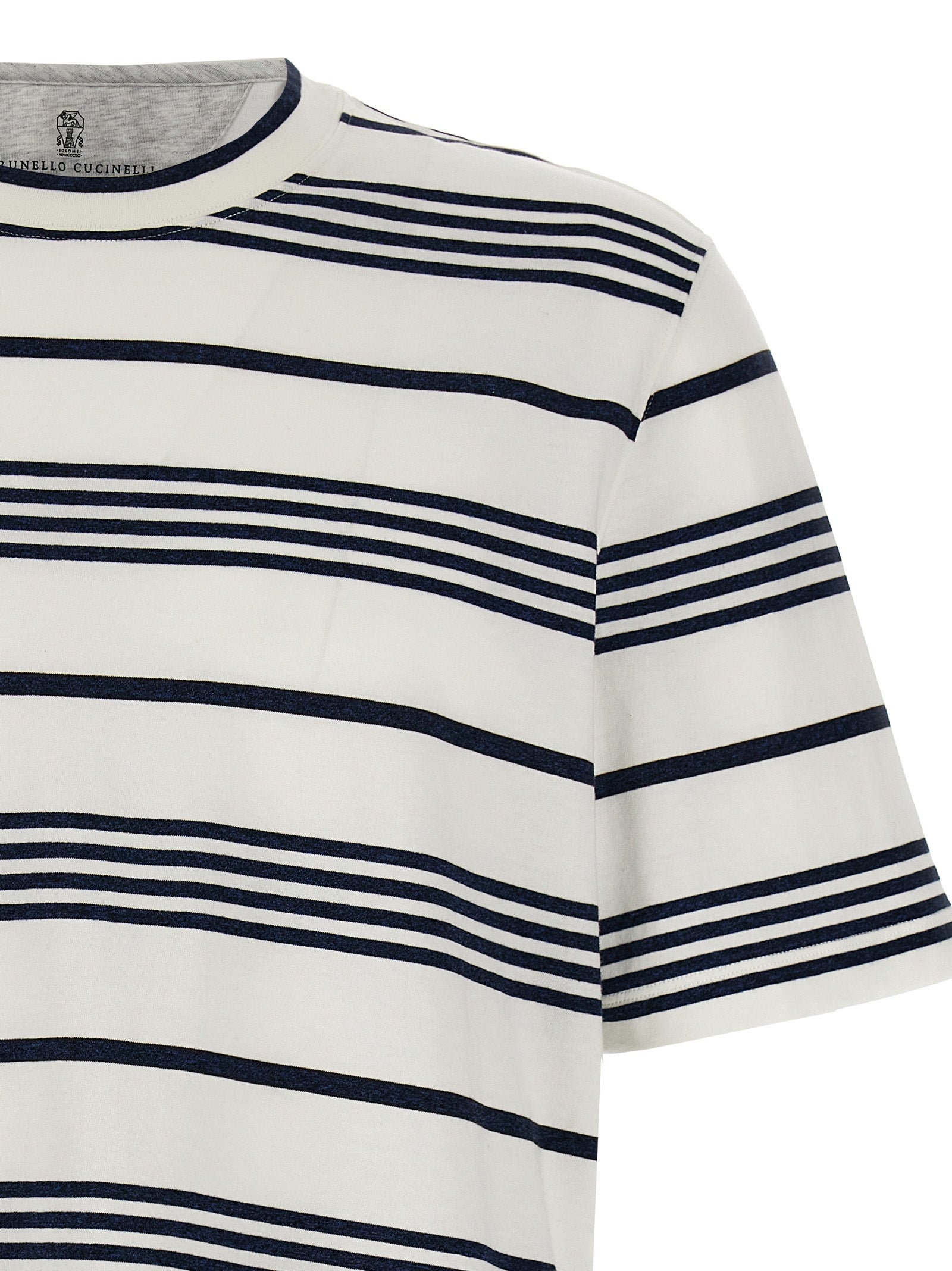 Shop Brunello Cucinelli Striped T-shirt Multicolor