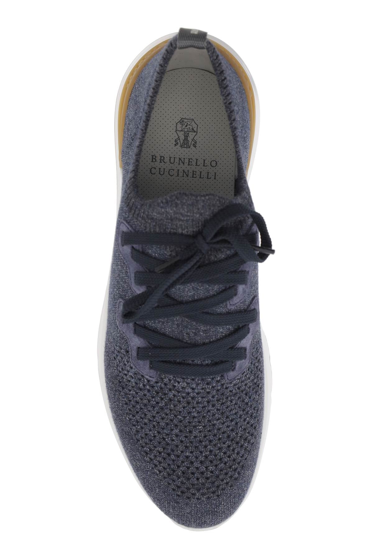 Shop Brunello Cucinelli Sneakers In Maglia Chiné