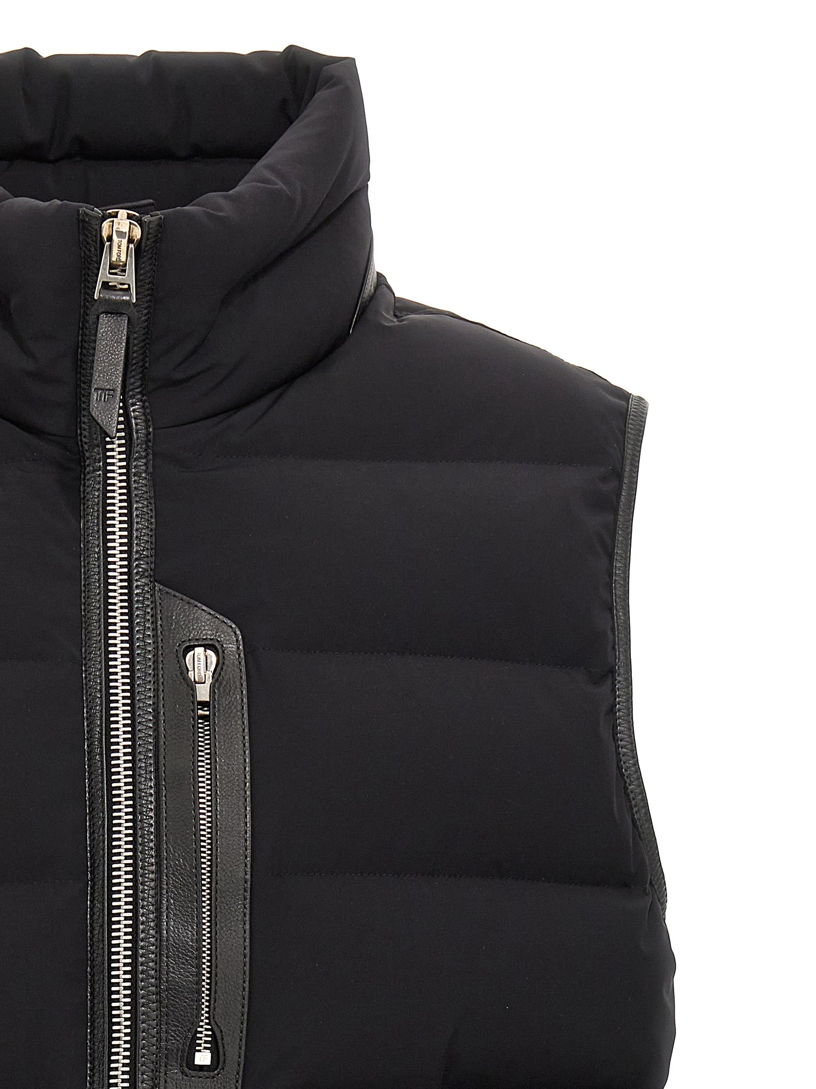 Shop Tom Ford Padded Vest Gilet Black