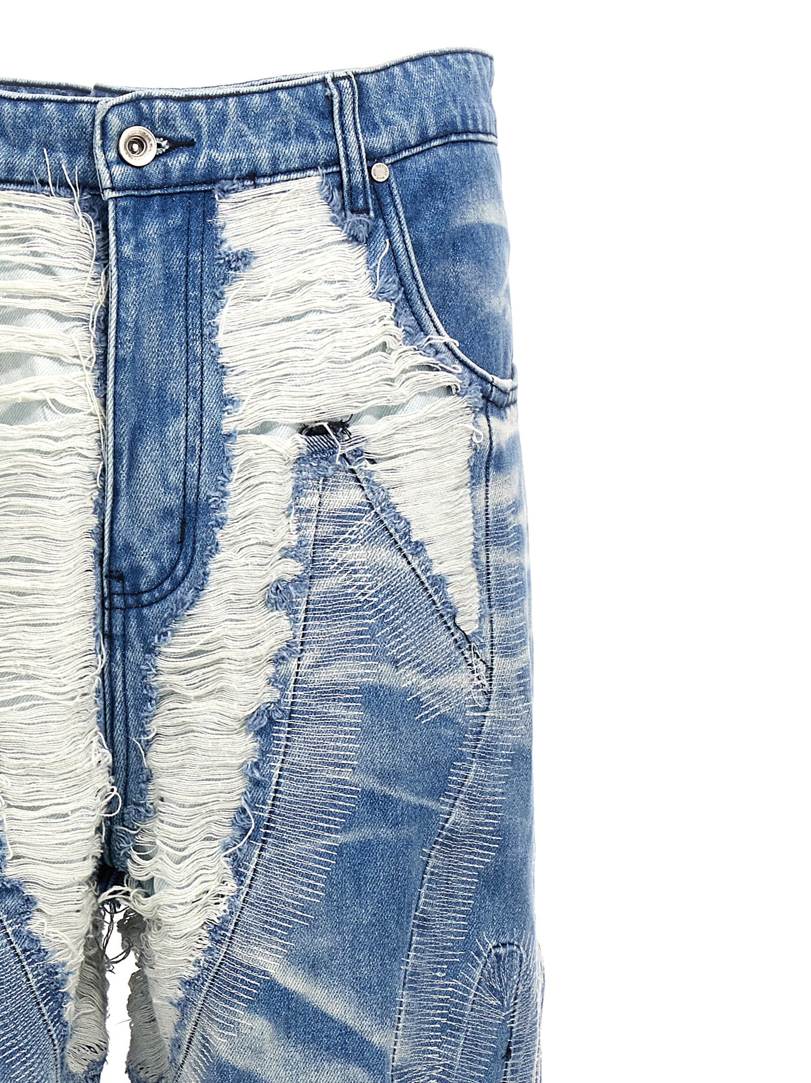 Shop Who Decides War Path Denim Jeans Light Blue