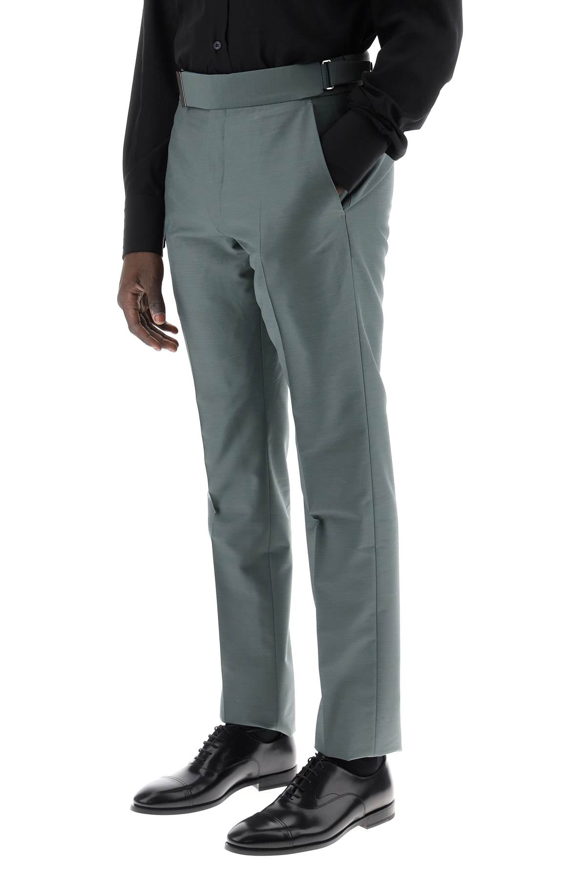 Shop Tom Ford Pantaloni Sartoriali Atticus In Mikado