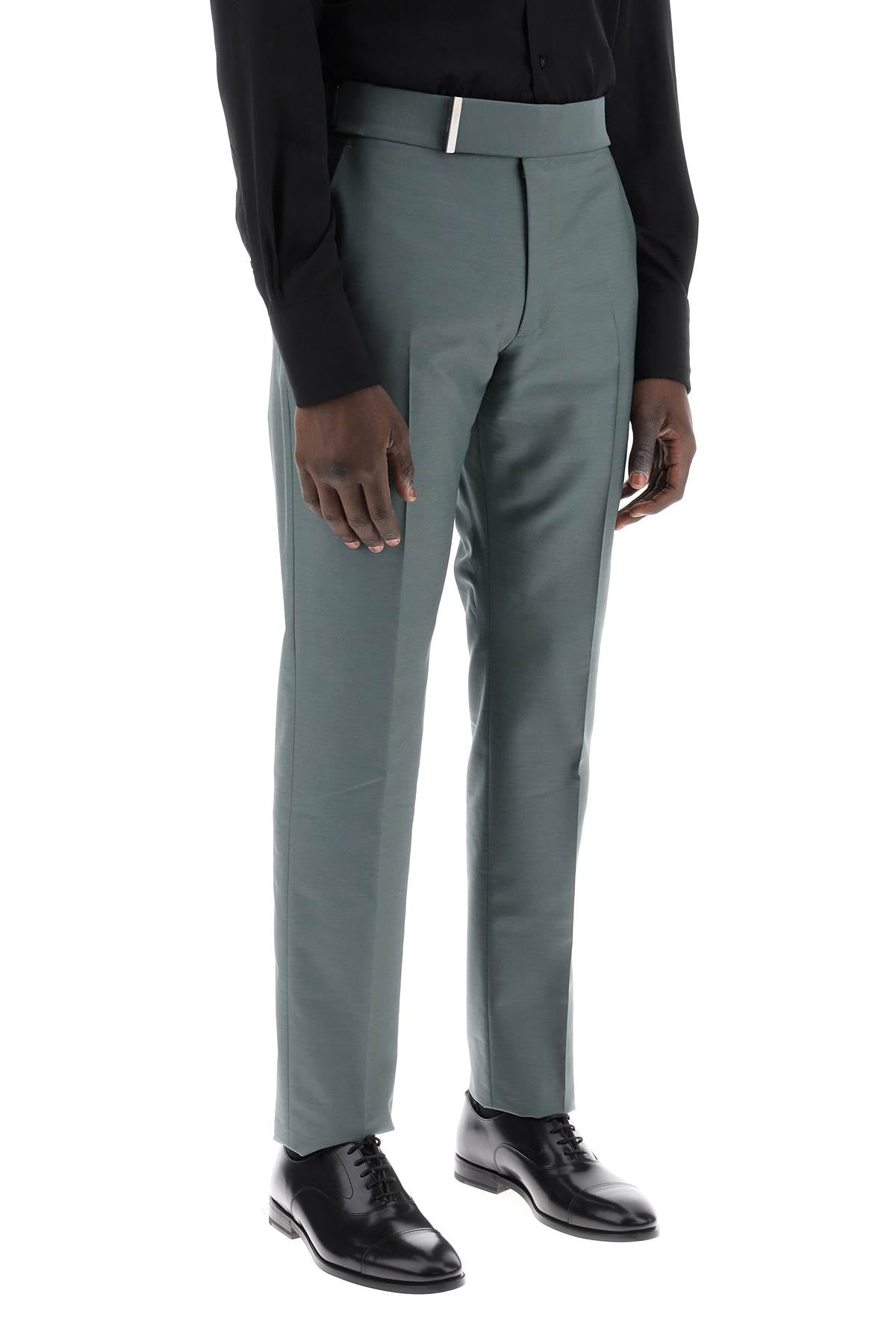 Shop Tom Ford Pantaloni Sartoriali Atticus In Mikado