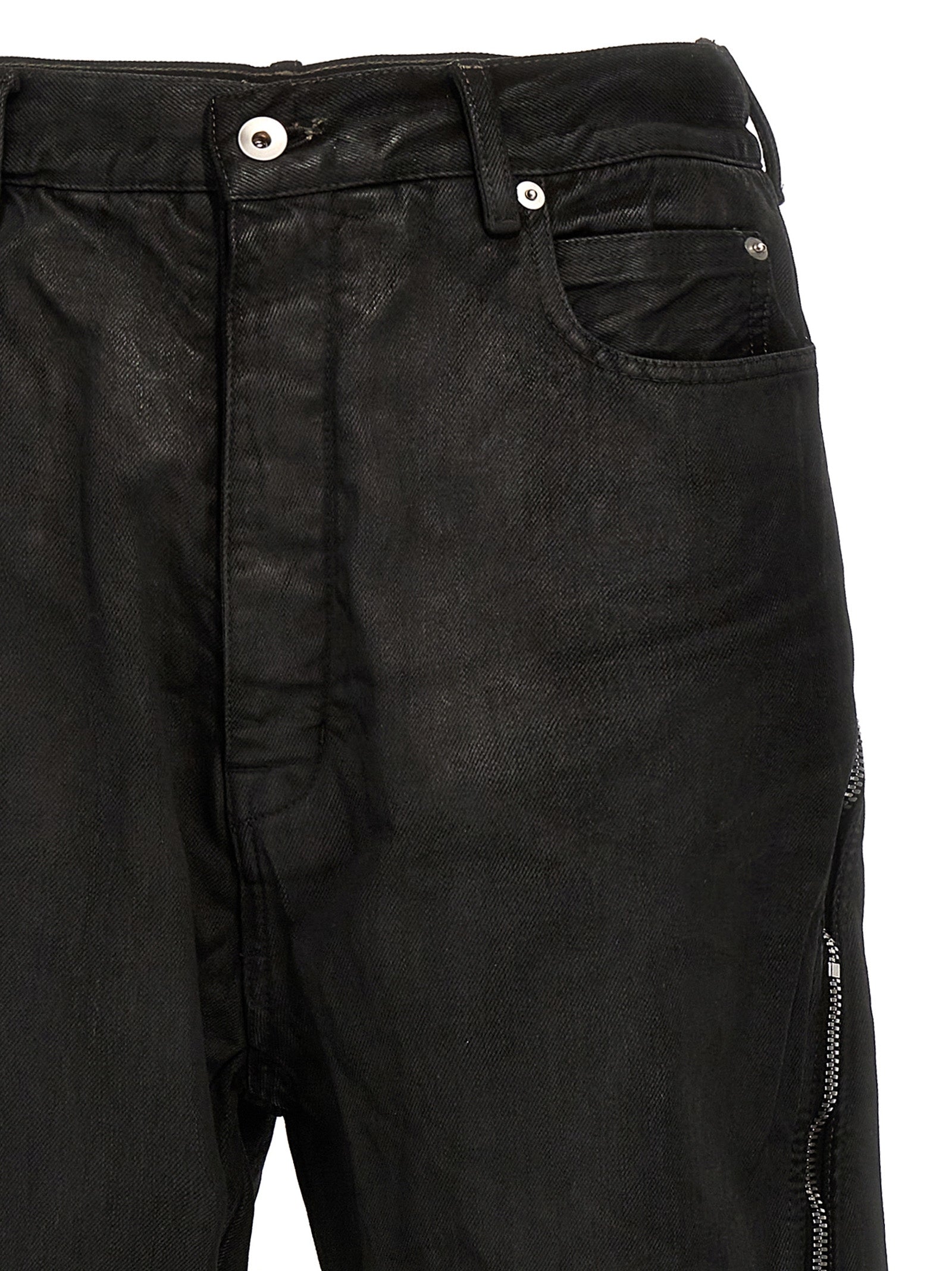 Shop Rick Owens Bolan Banana Jeans Black