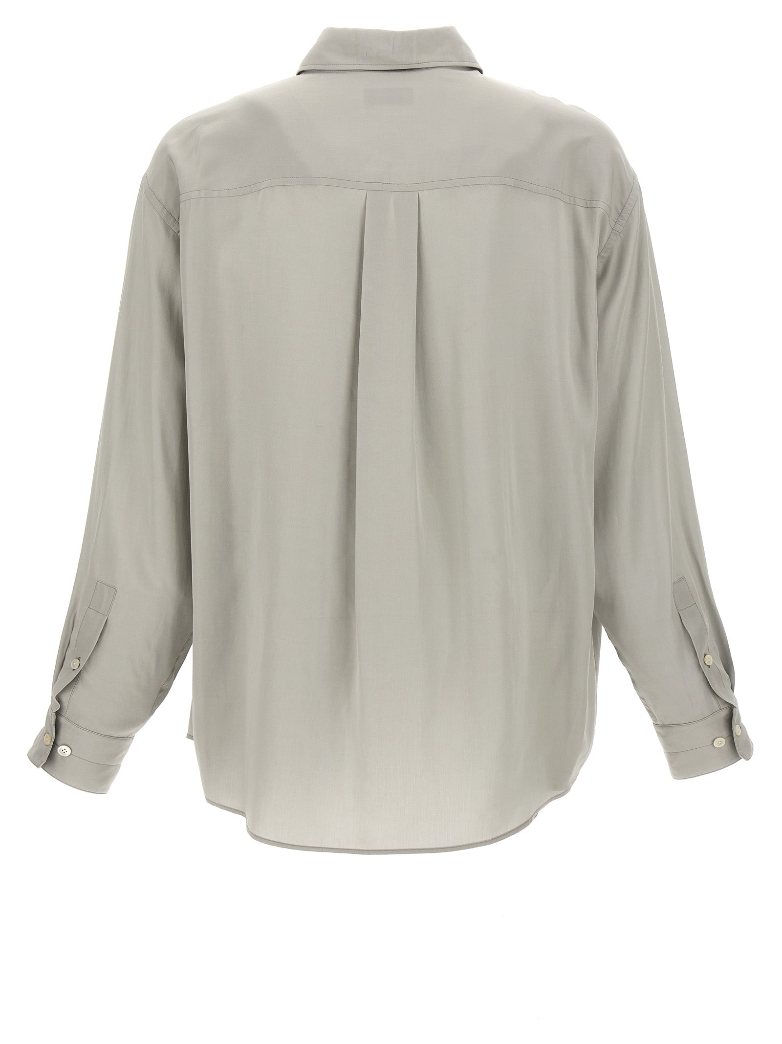 Shop Lemaire Double Pocket Shirt, Blouse Gray