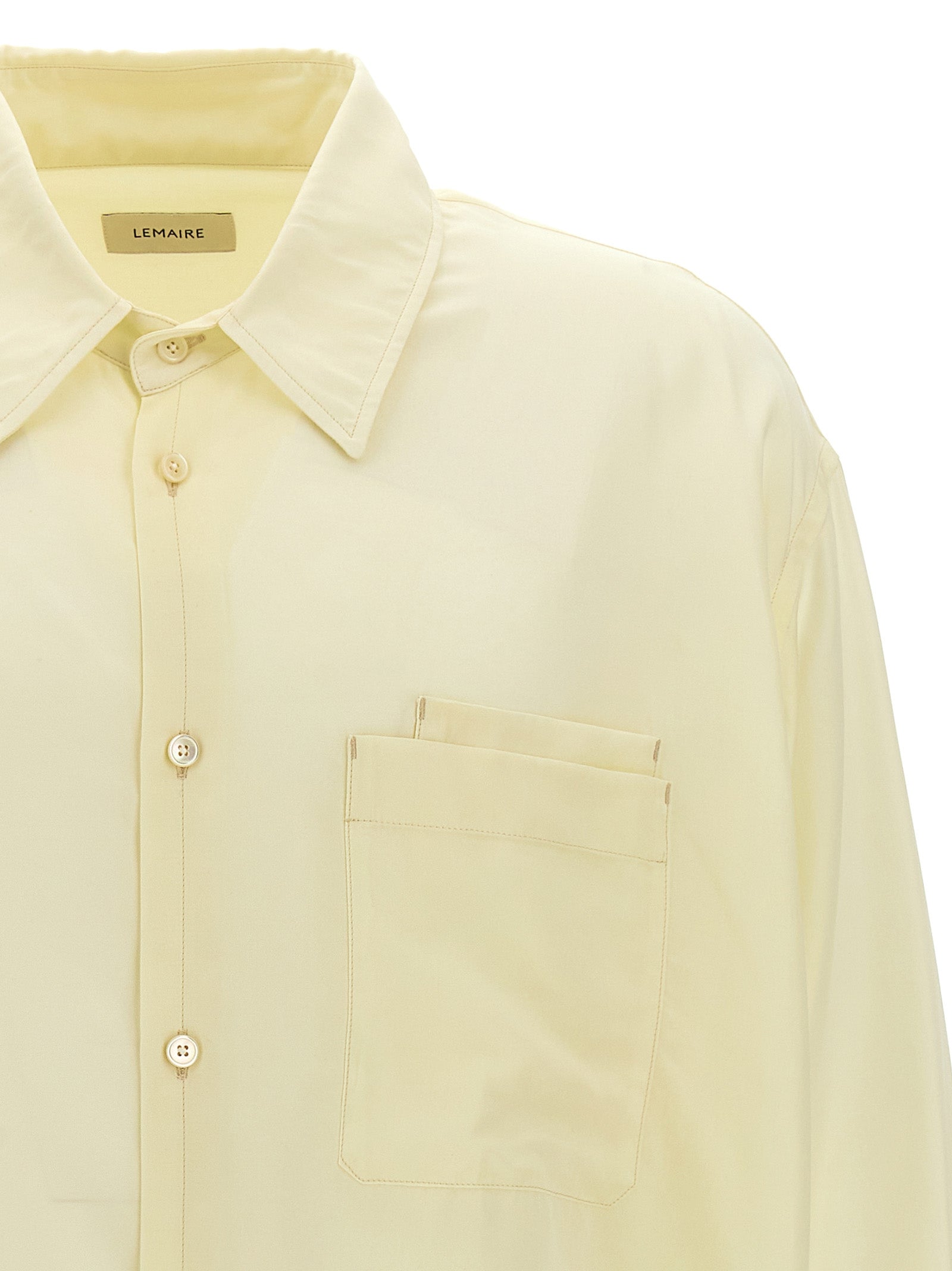 Shop Lemaire Double Pocket Shirt, Blouse White