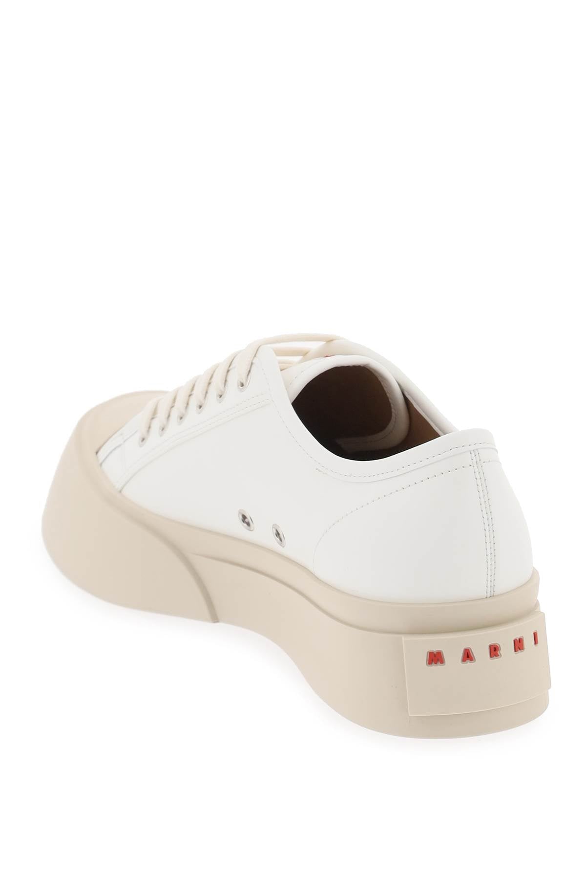 Shop Marni Leather Pablo Sneakers
