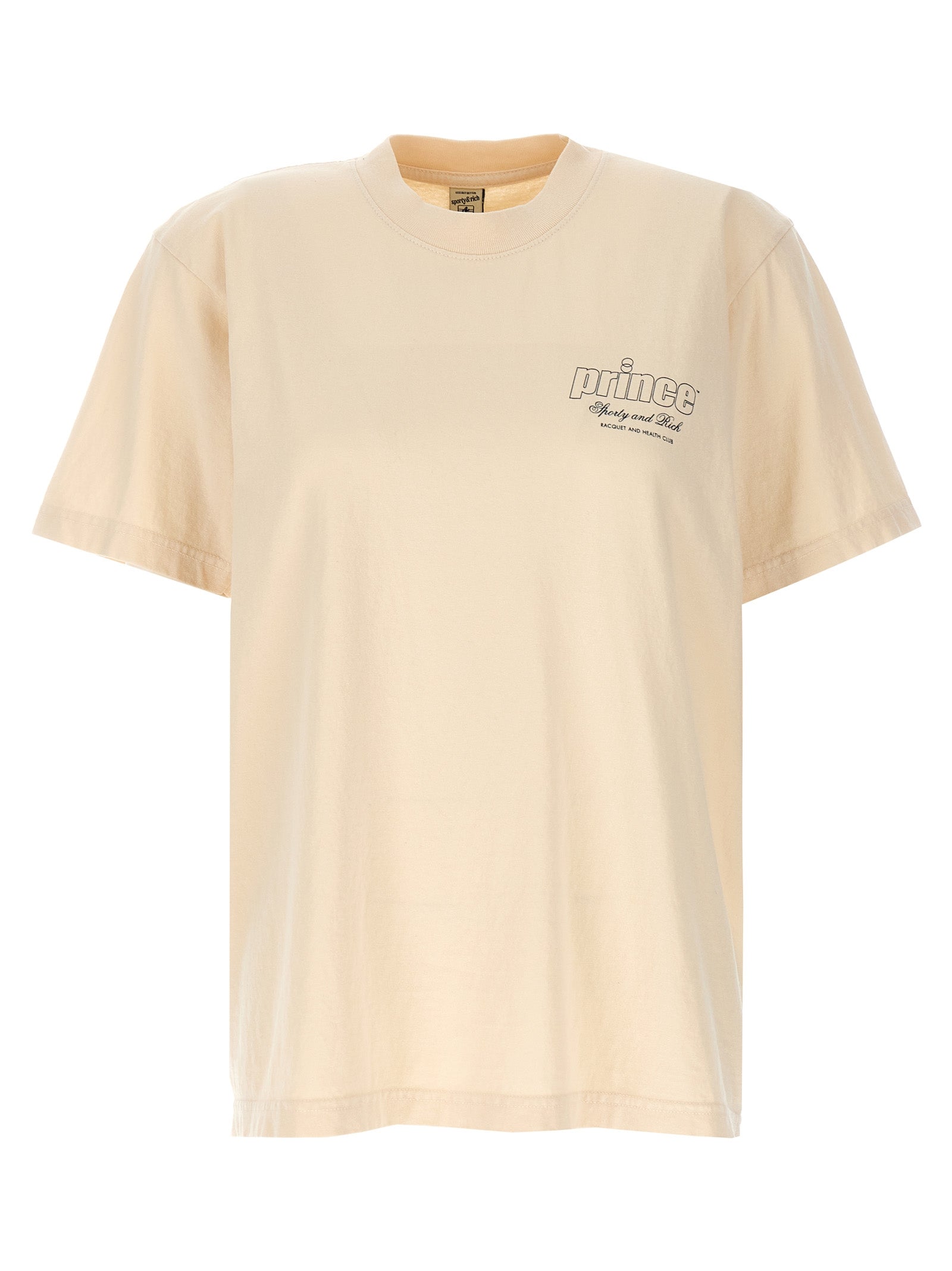 Shop Sporty And Rich Prince Health T-shirt Beige