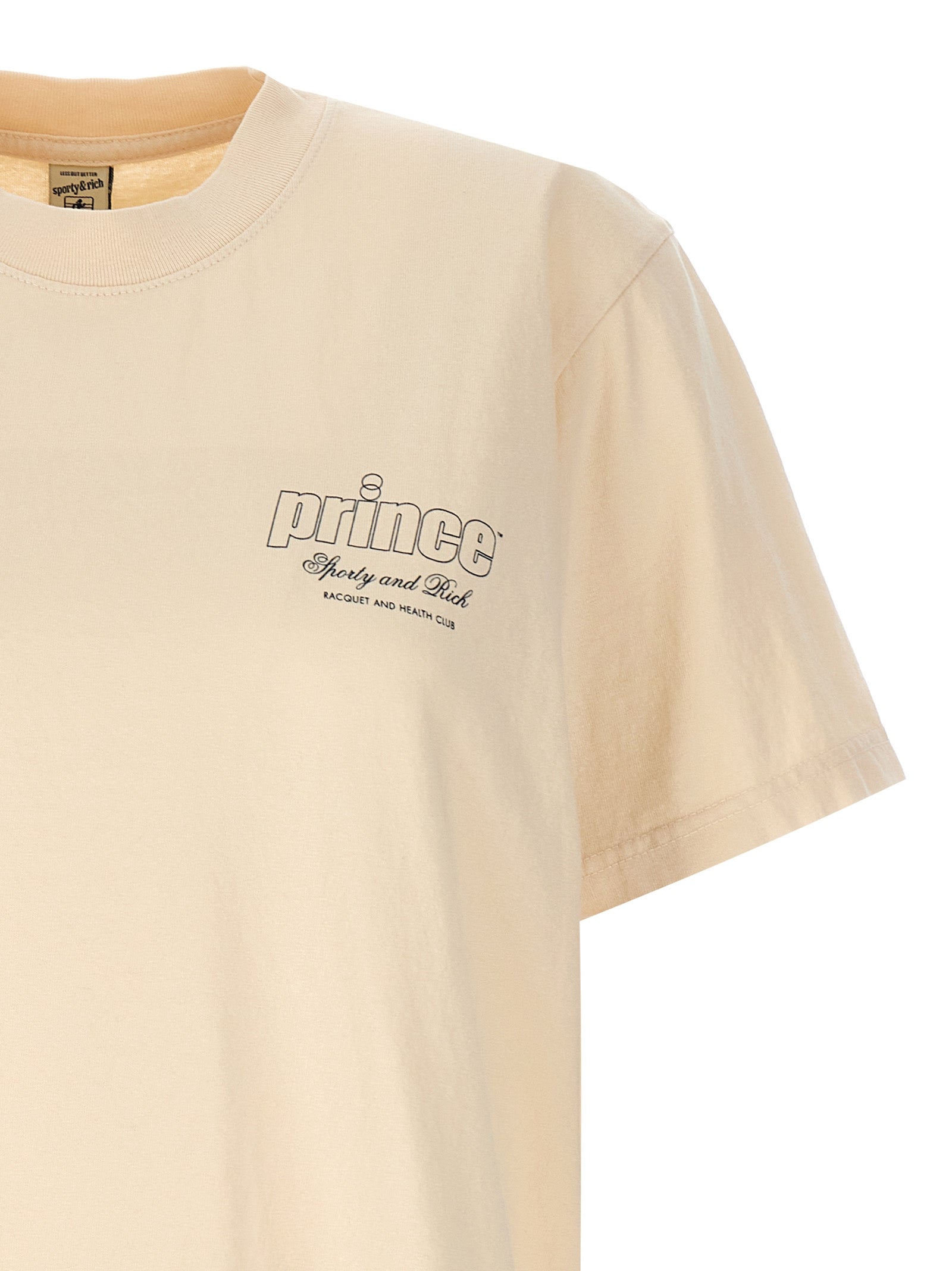 Shop Sporty And Rich Prince Health T-shirt Beige