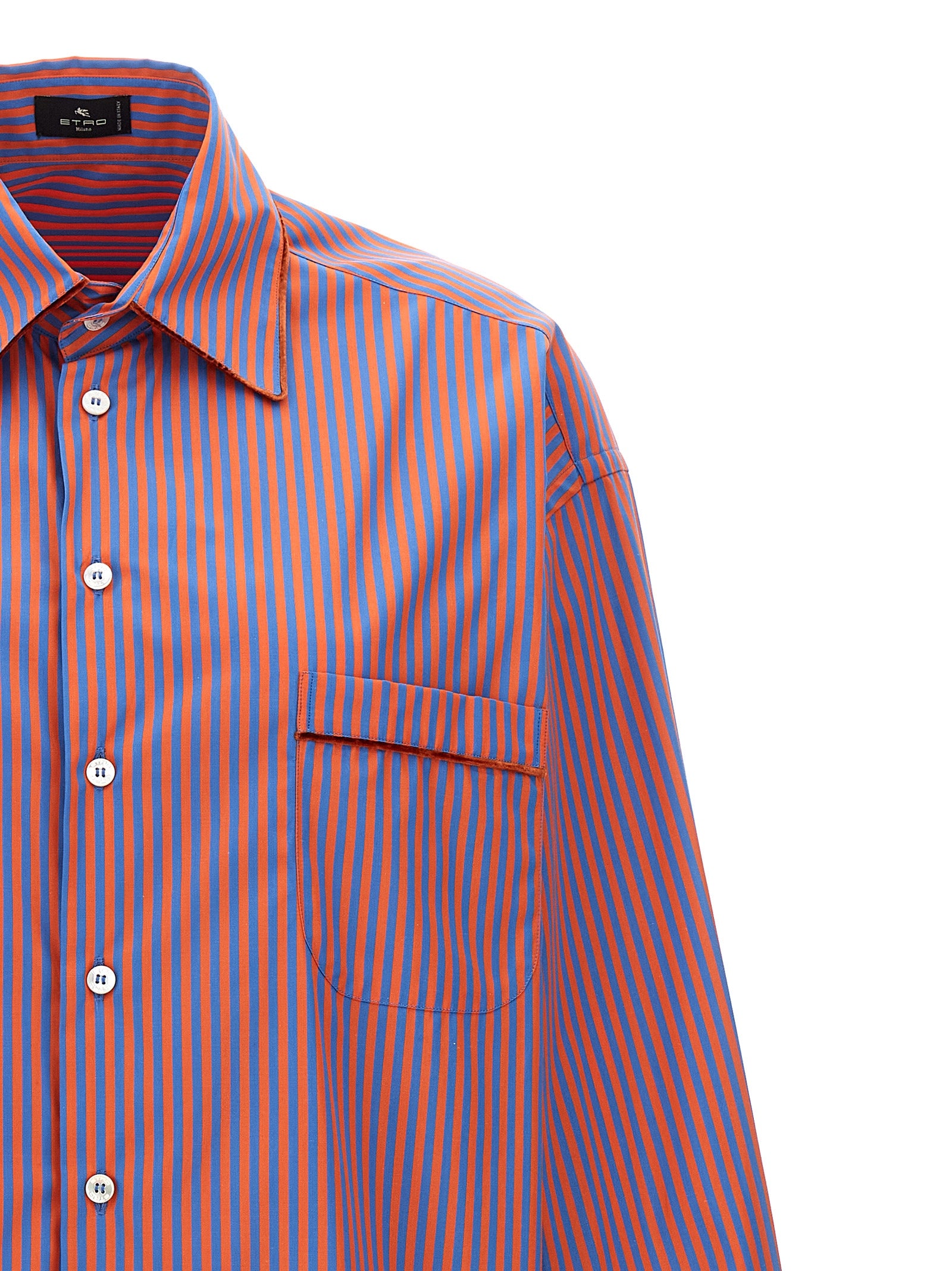 Shop Etro Striped Shirt Shirt, Blouse Multicolor