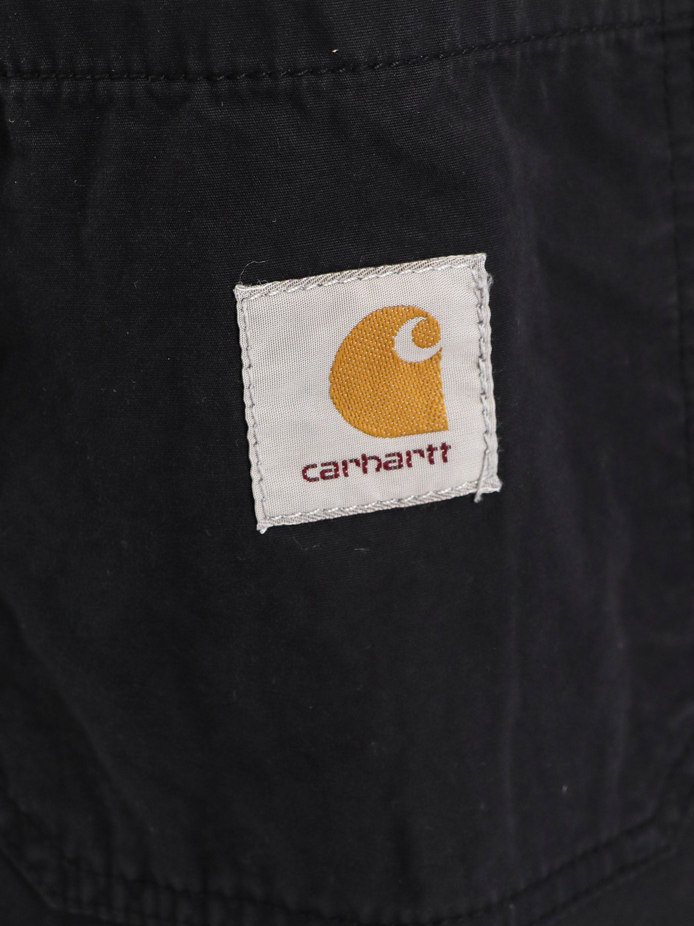 Shop Carhartt Cotton Trouser With Logo Patch