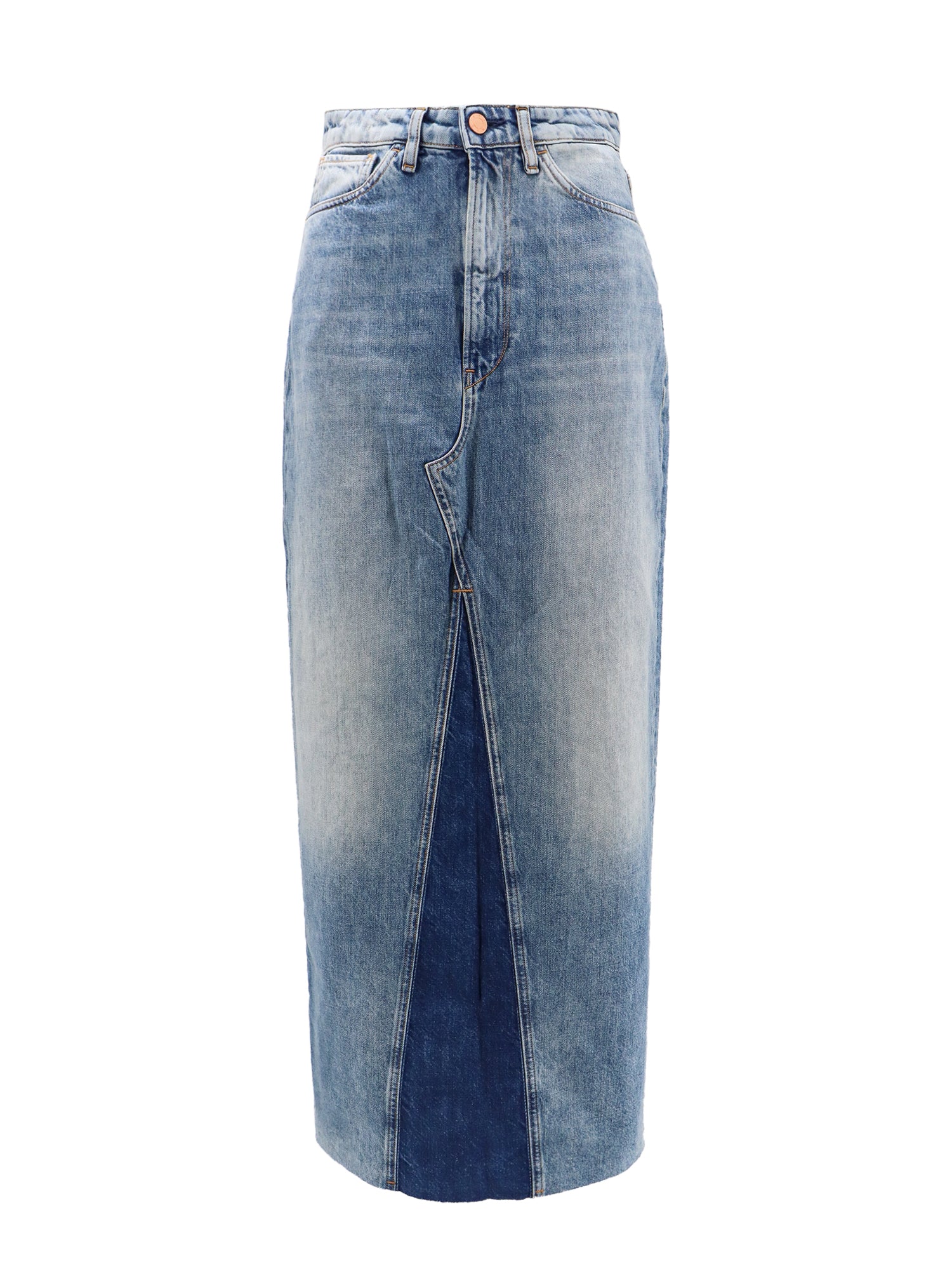 Shop 3x1 Denim Skirt With Back Slit