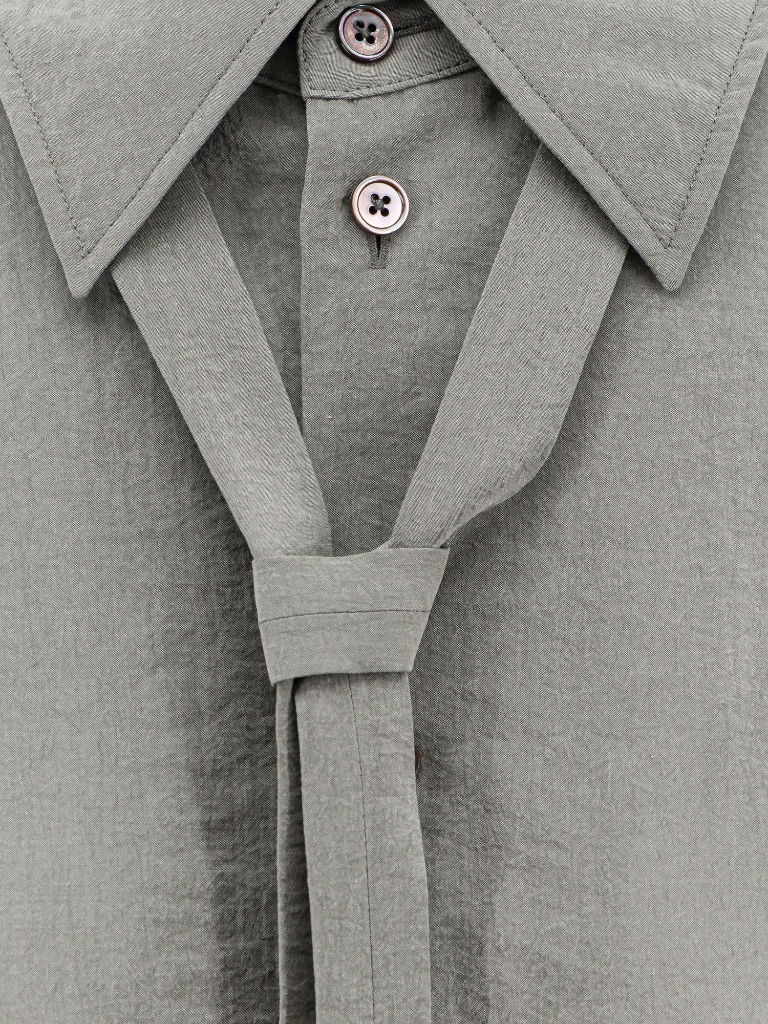 Shop Lemaire Maxi Lenght Shirt With Tie