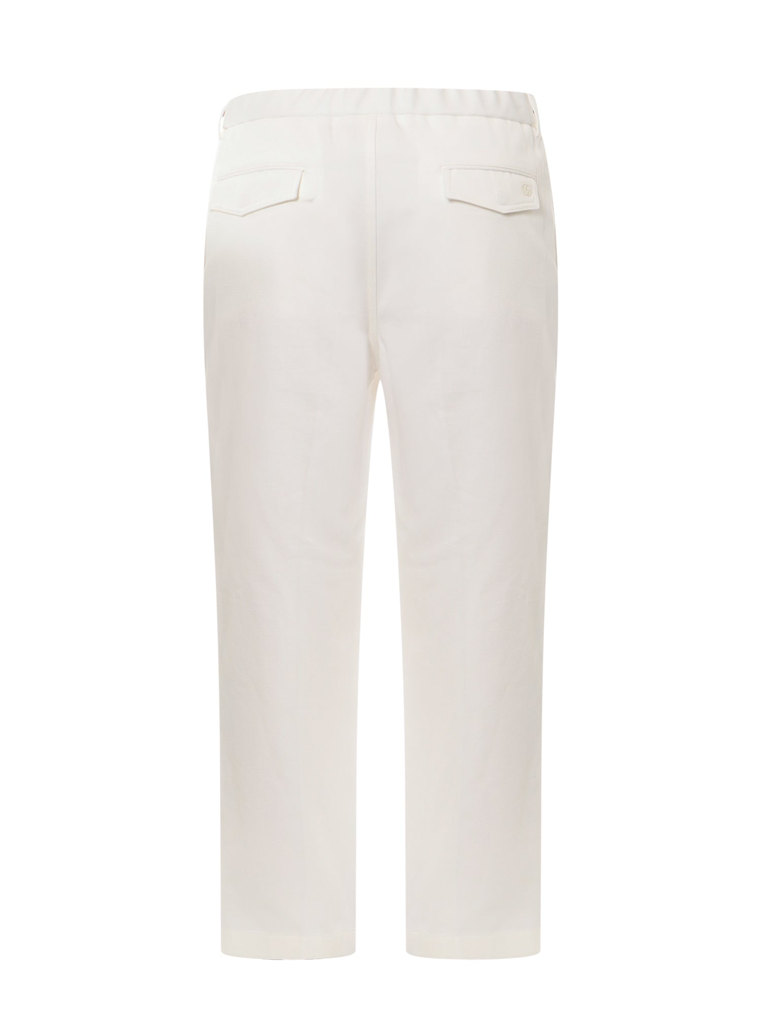 Shop Gucci Cotton Trouser With Web Detail