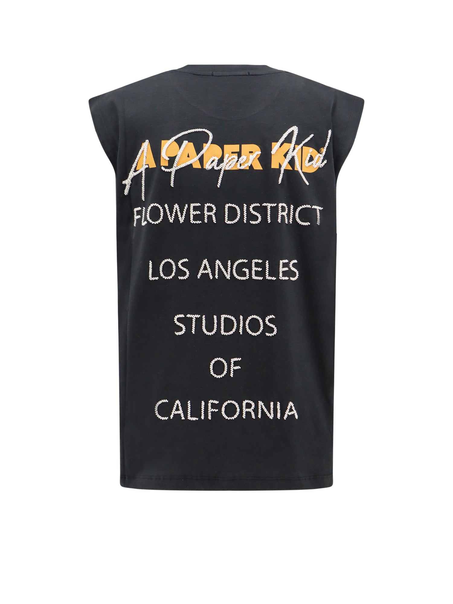 Shop A Paper Kid Unisex Cotton Tank Top With Embroidery