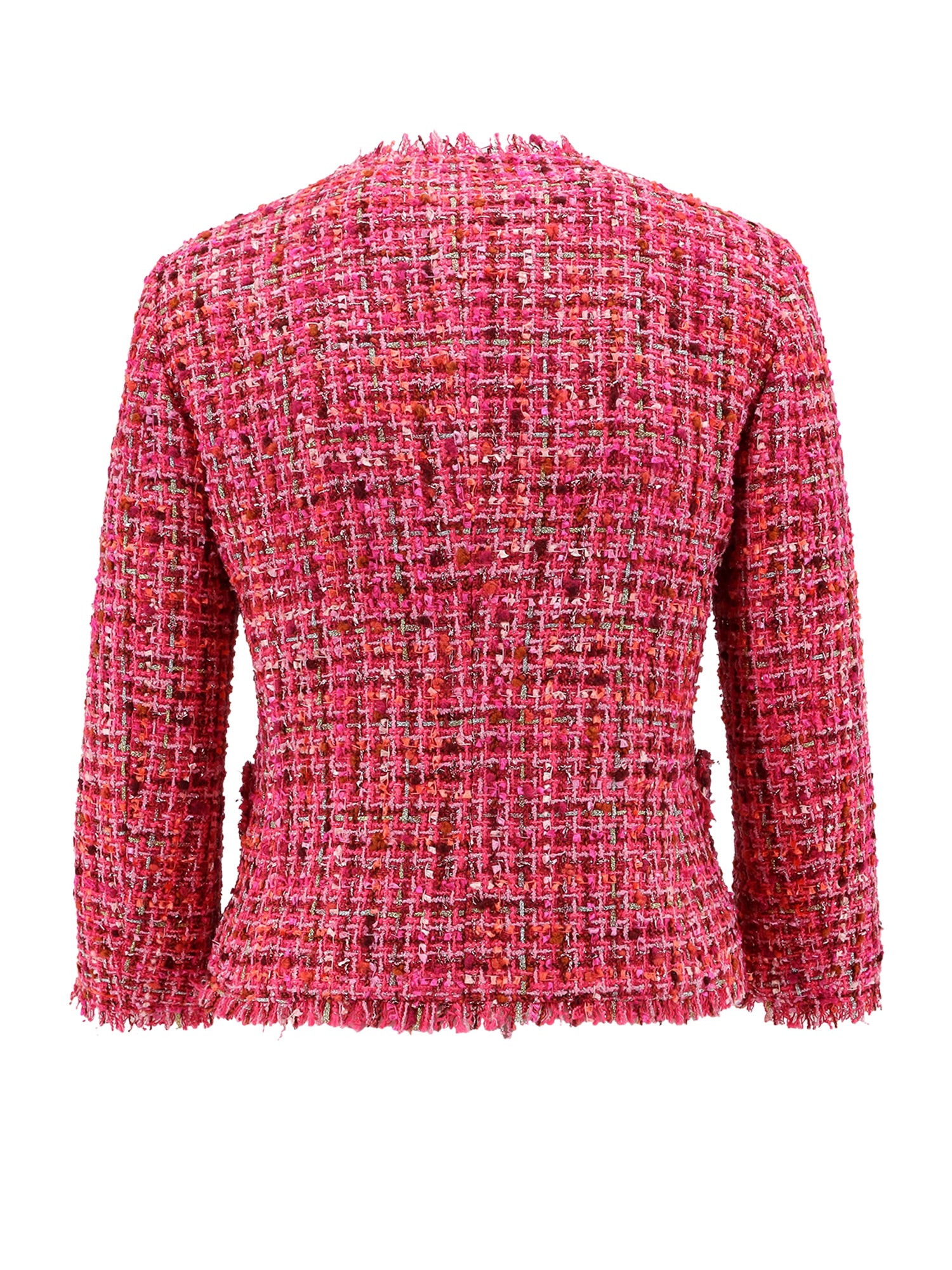 Shop Tagliatore Tweed Jacket With Lurex Detail