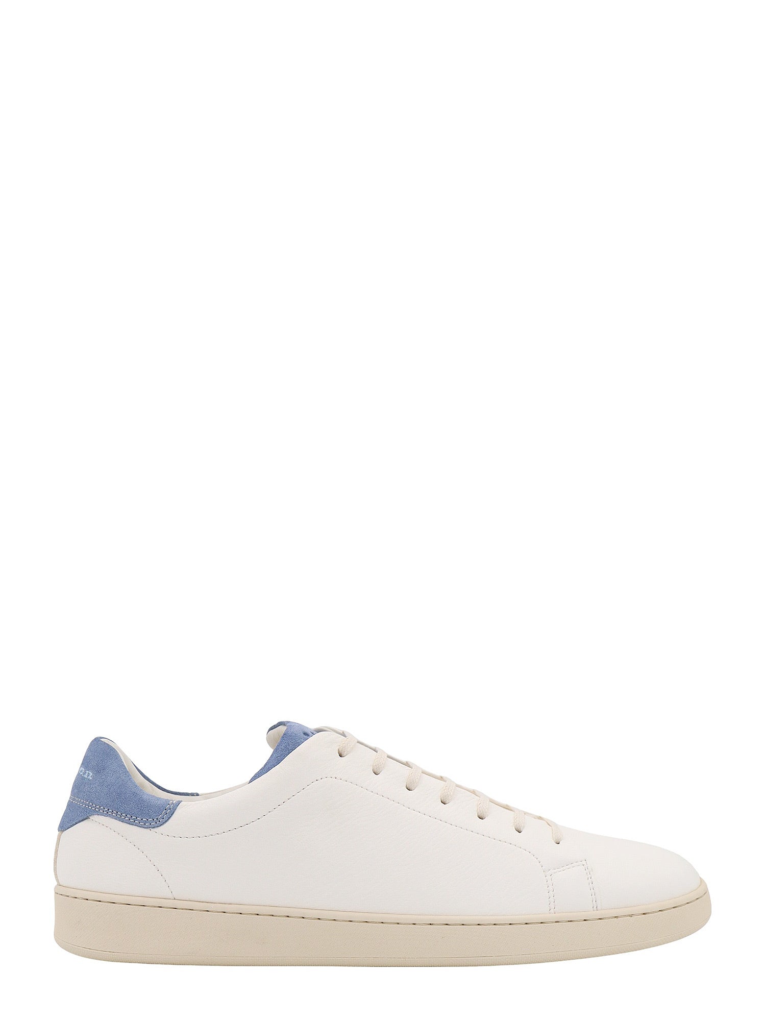 Shop Kiton Leather Sneakers With Logo Engraving