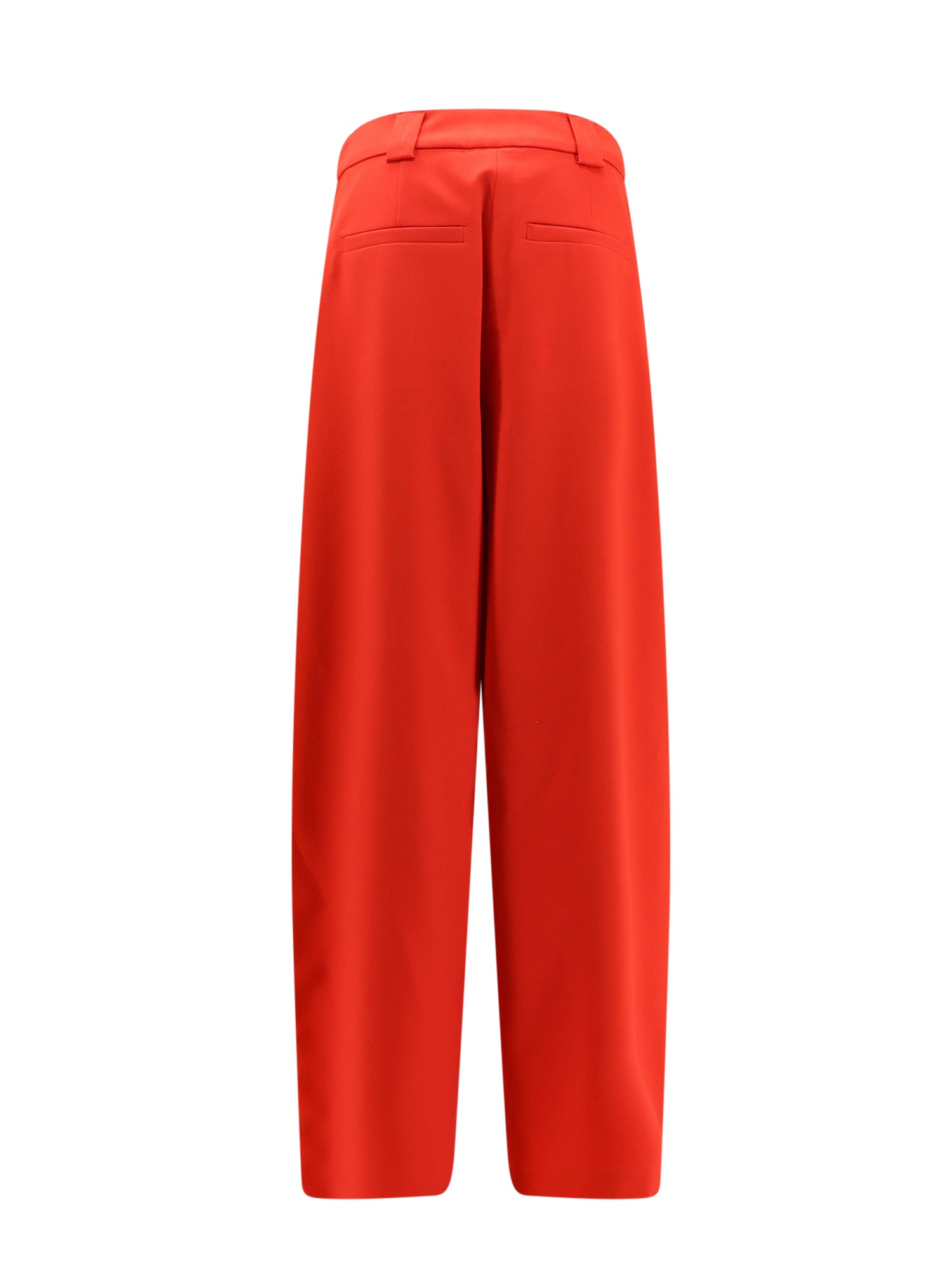Shop Closed Viscose Blend Trouser With Frontal Pinces