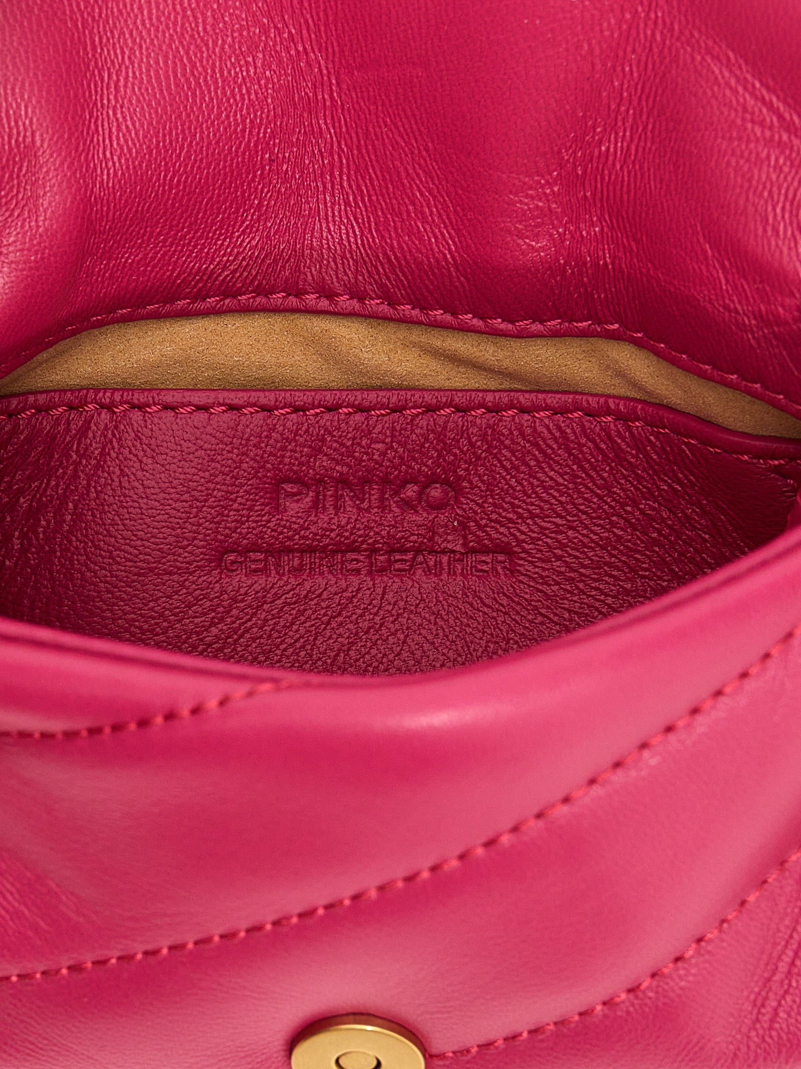 Shop Pinko Love Micro Puff Crossbody Bags Fuchsia