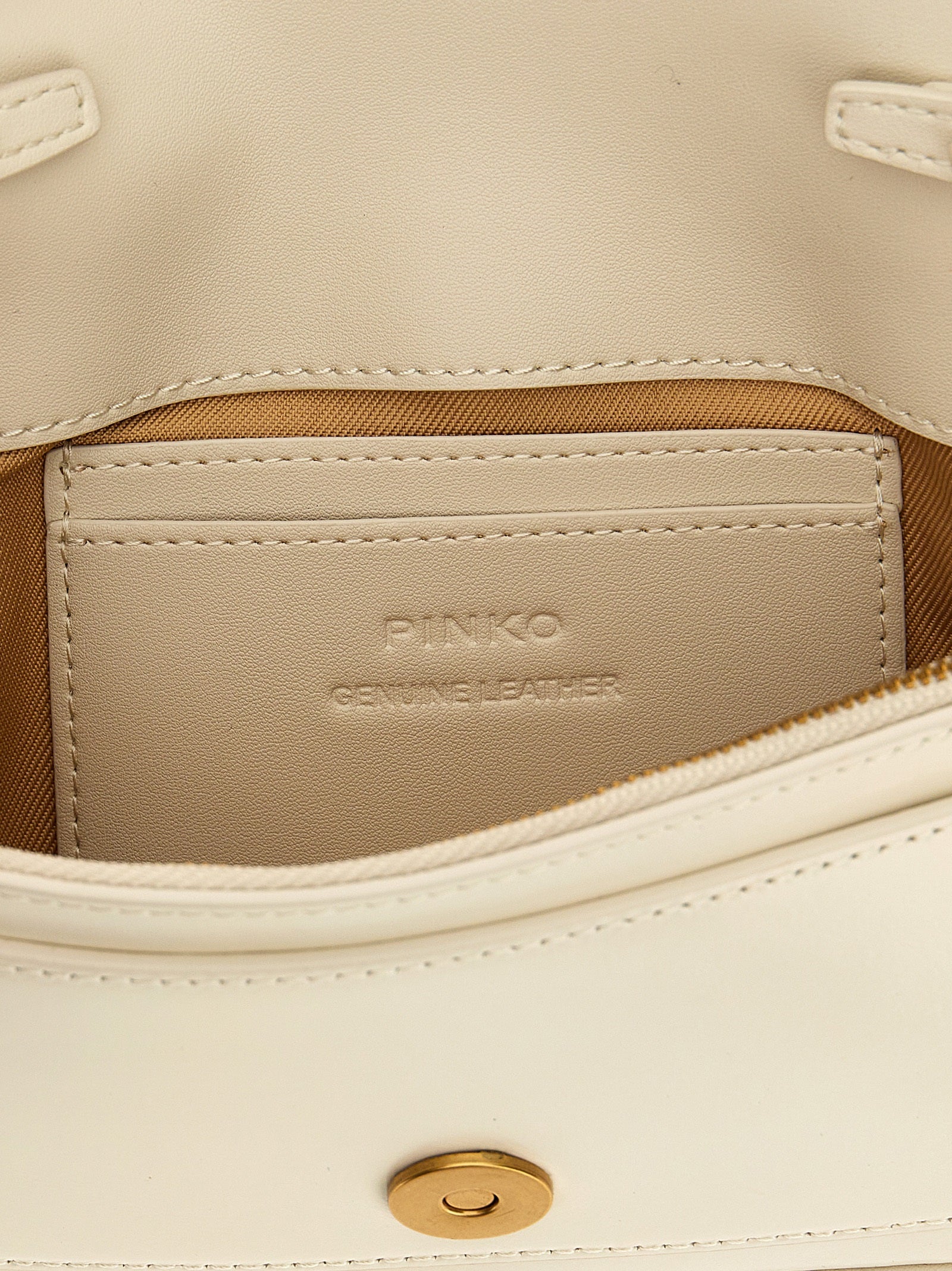 Shop Pinko Love One Pocket Crossbody Bags White