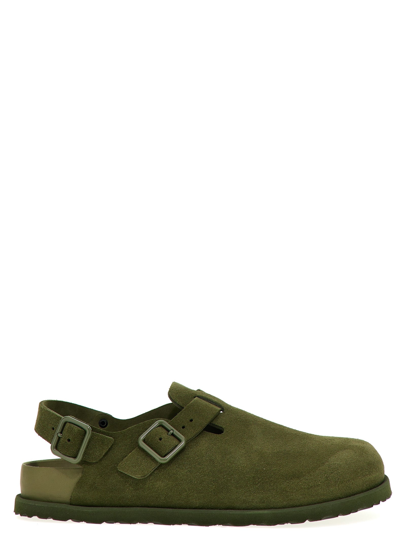 Shop Birkenstock 1774 Tokio Ii Flat Shoes Green