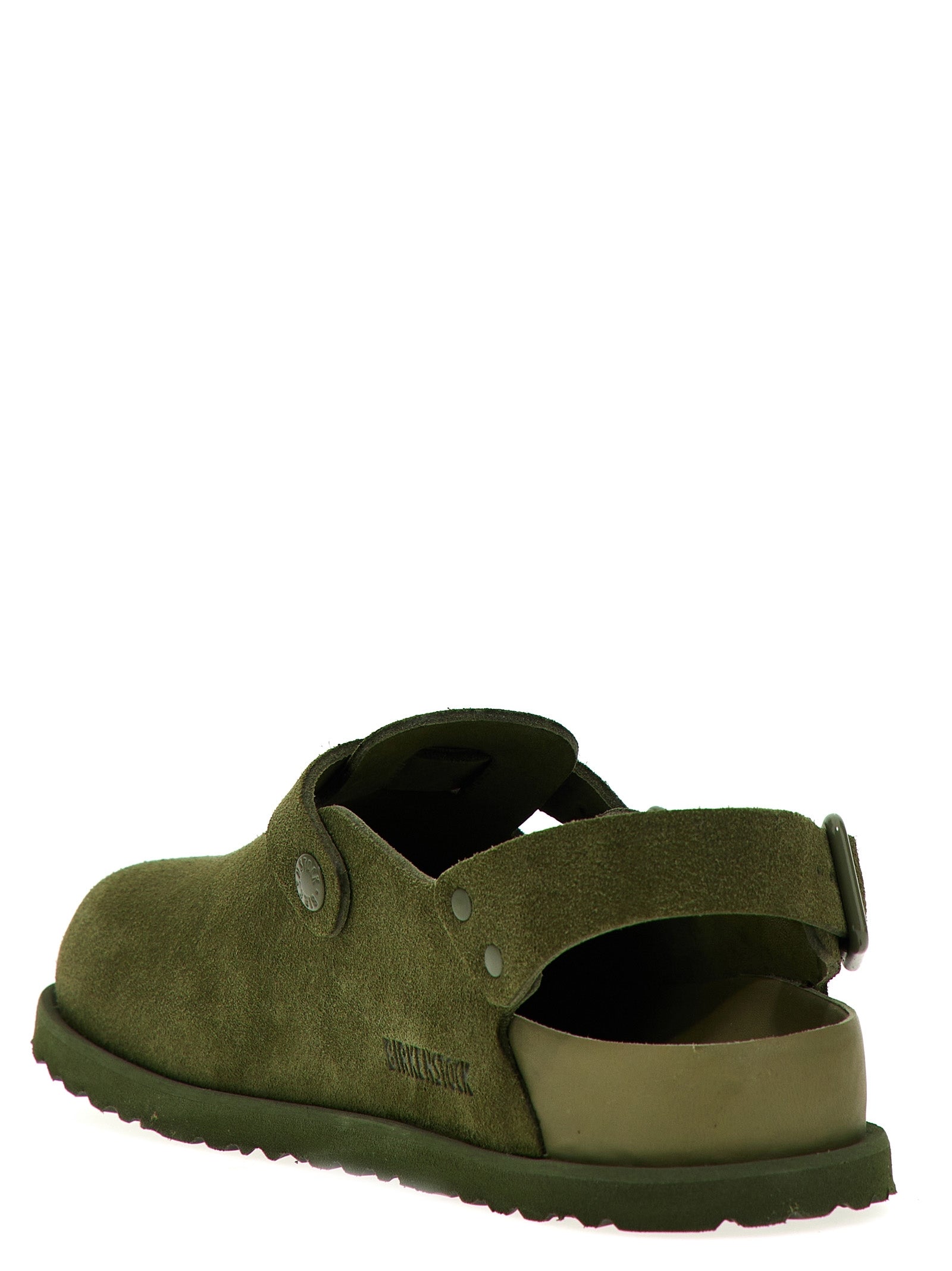 Shop Birkenstock 1774 Tokio Ii Flat Shoes Green