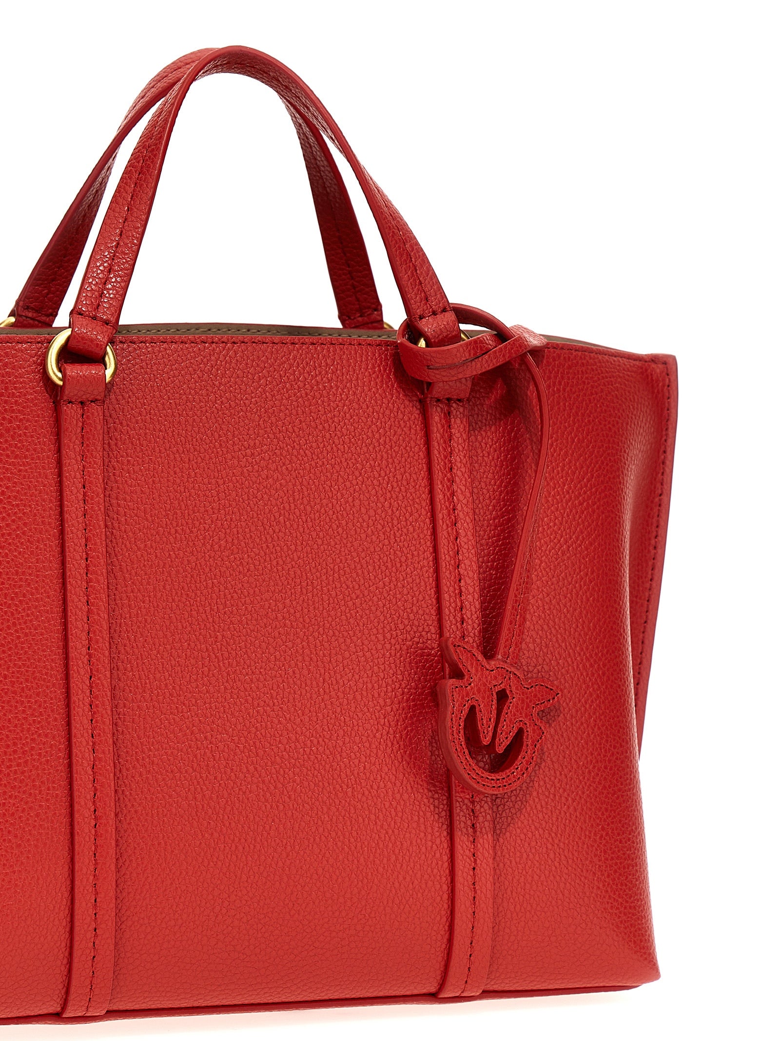 Shop Pinko Classic Tote Bag Red