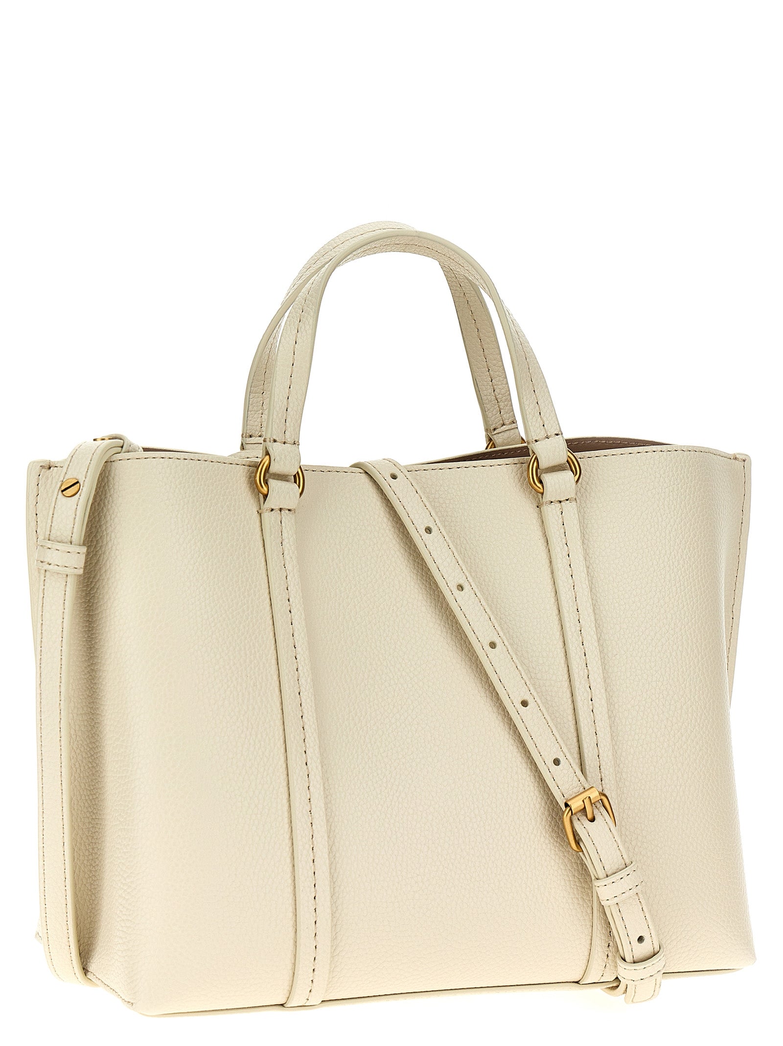 Shop Pinko Classic Tote Bag White