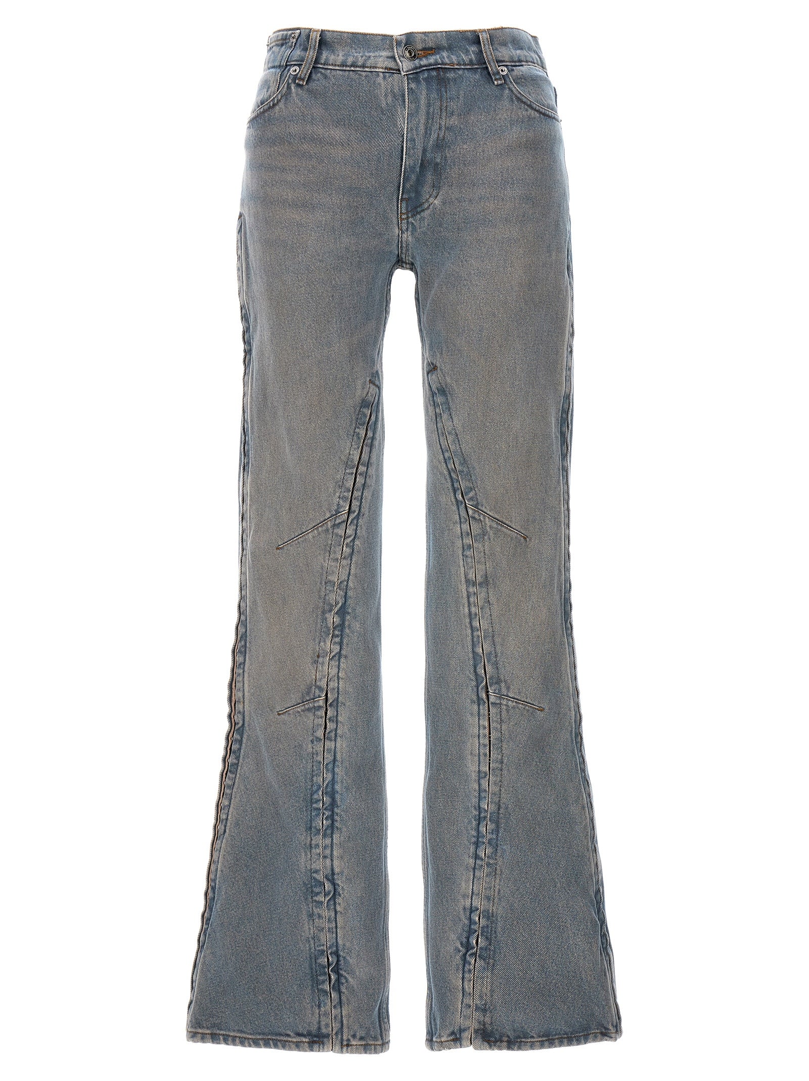 Shop Y/project Hook And Eye Jeans Light Blue