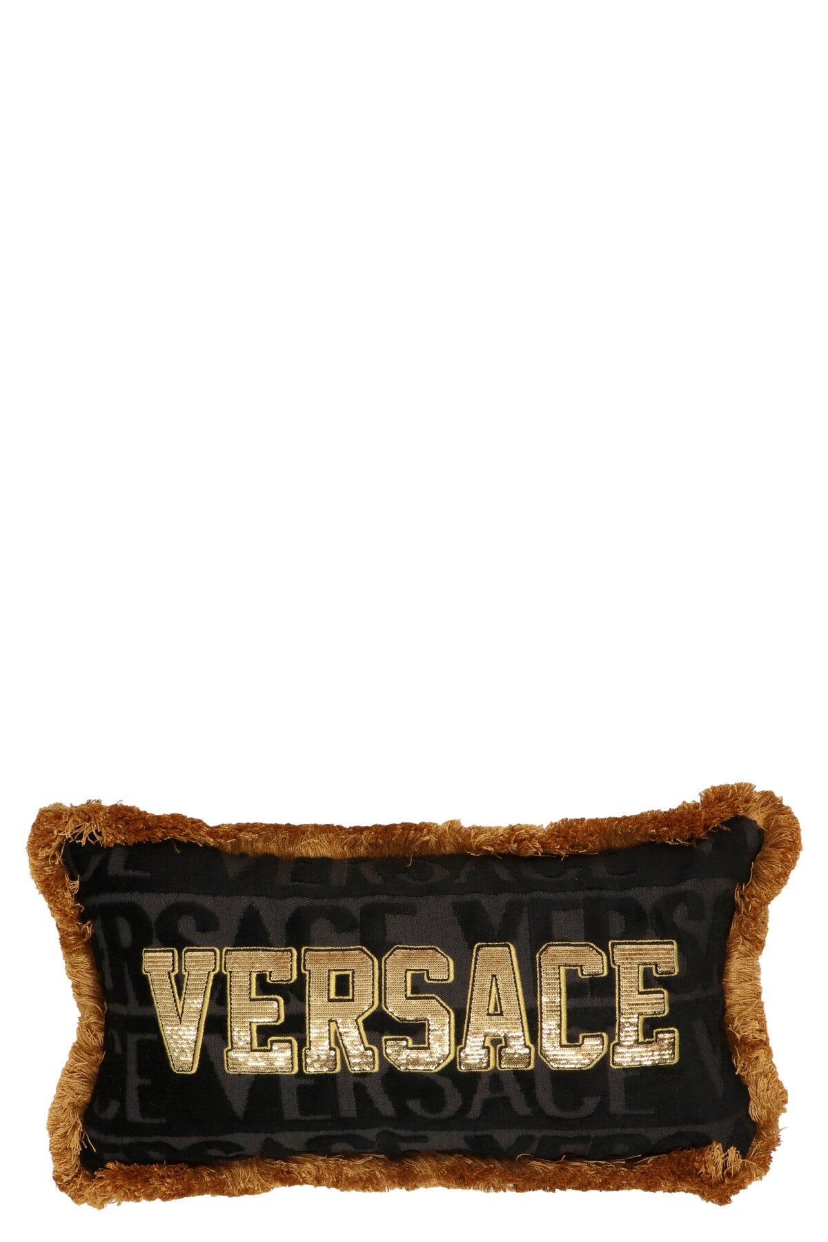 Versace Home Logo Cushion In Black