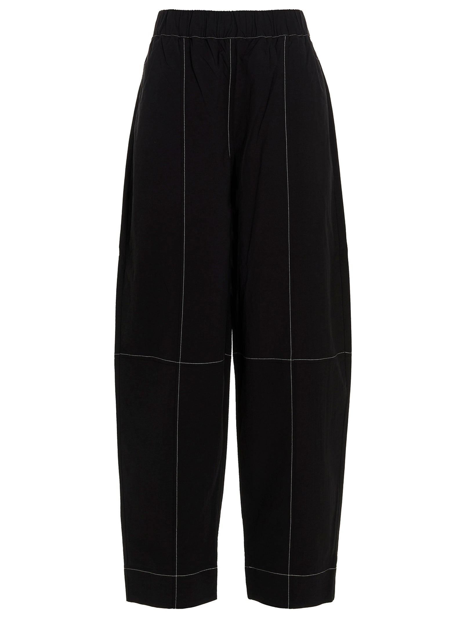 Ganni 'elasticated Curve' Pants In Black | ModeSens