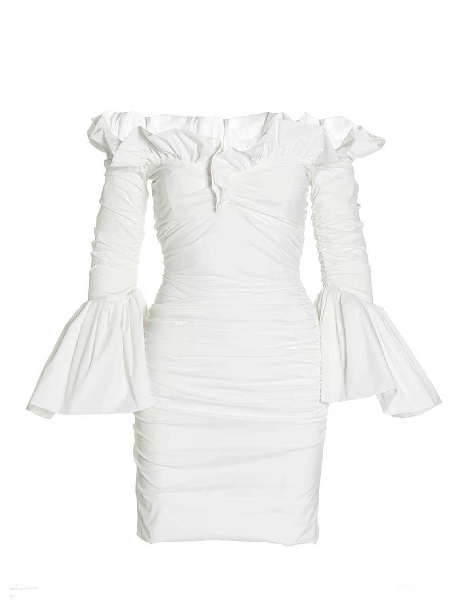 Shop Philosophy Draped Dress Dresses White