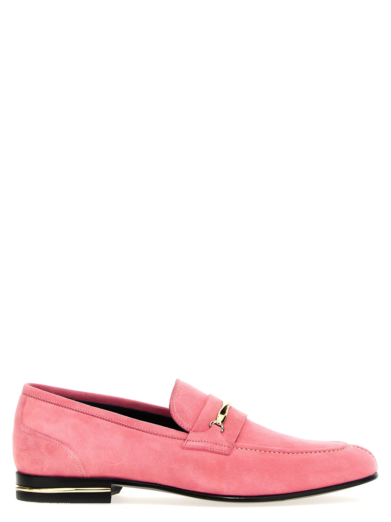 Bally Logo Suede Loafers In Pink | ModeSens