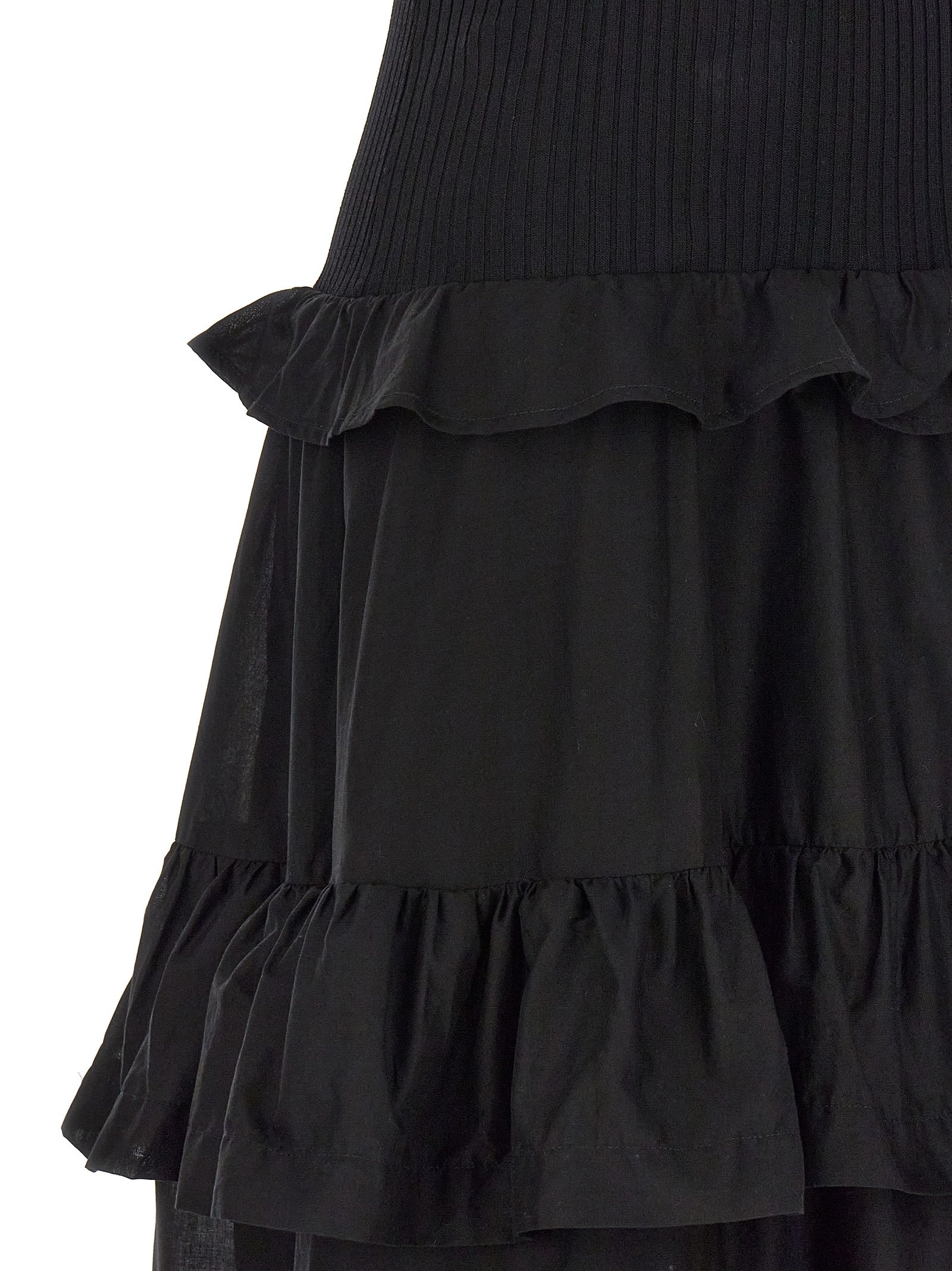 Shop Twinset Flounce Dress Dresses Black
