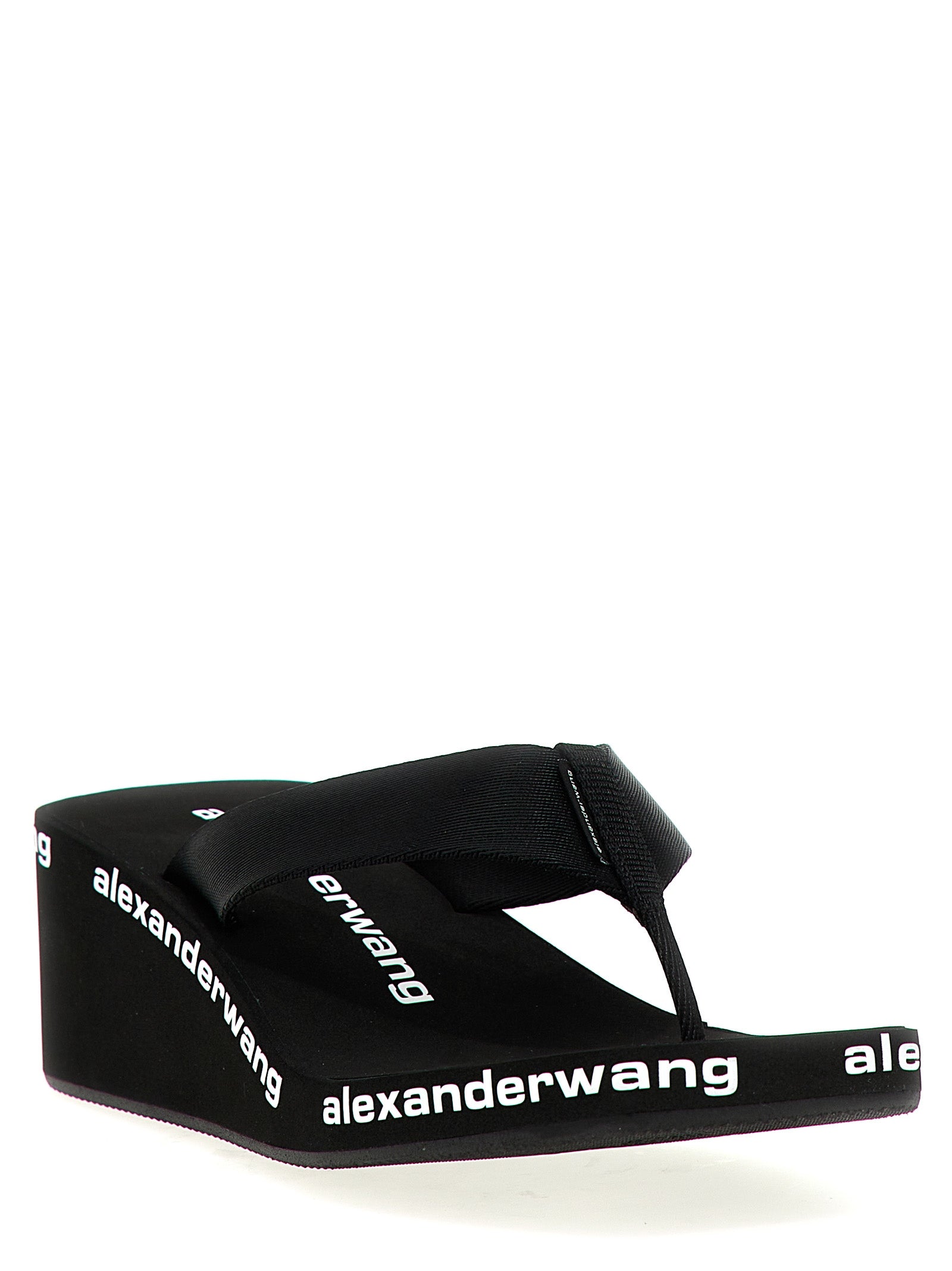 Shop Alexander Wang Wedge Flip Flop Sandals Black