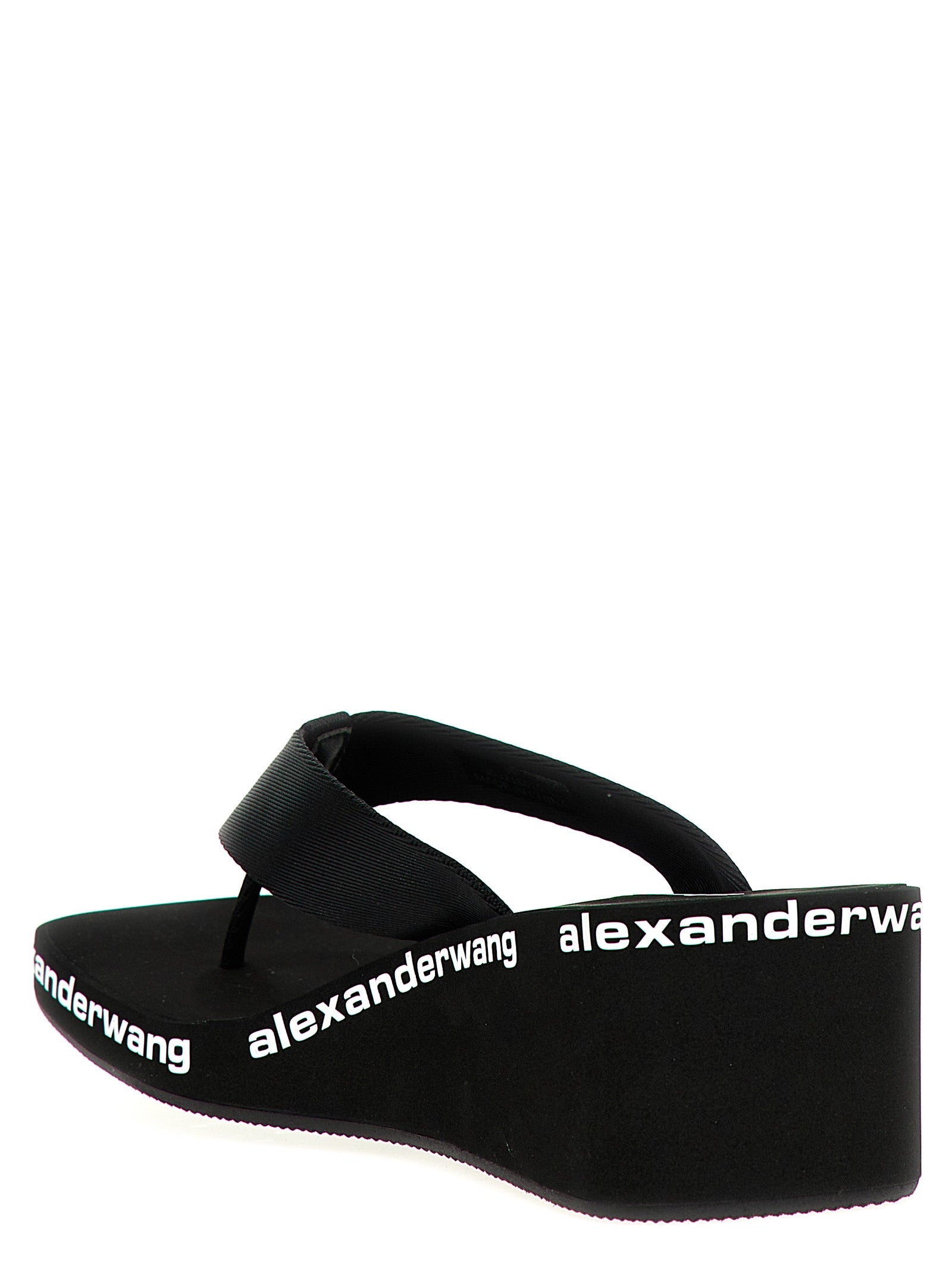 Shop Alexander Wang Wedge Flip Flop Sandals Black